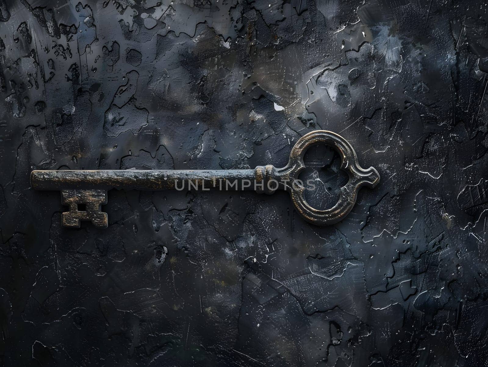 Abstract Key on Dark Background