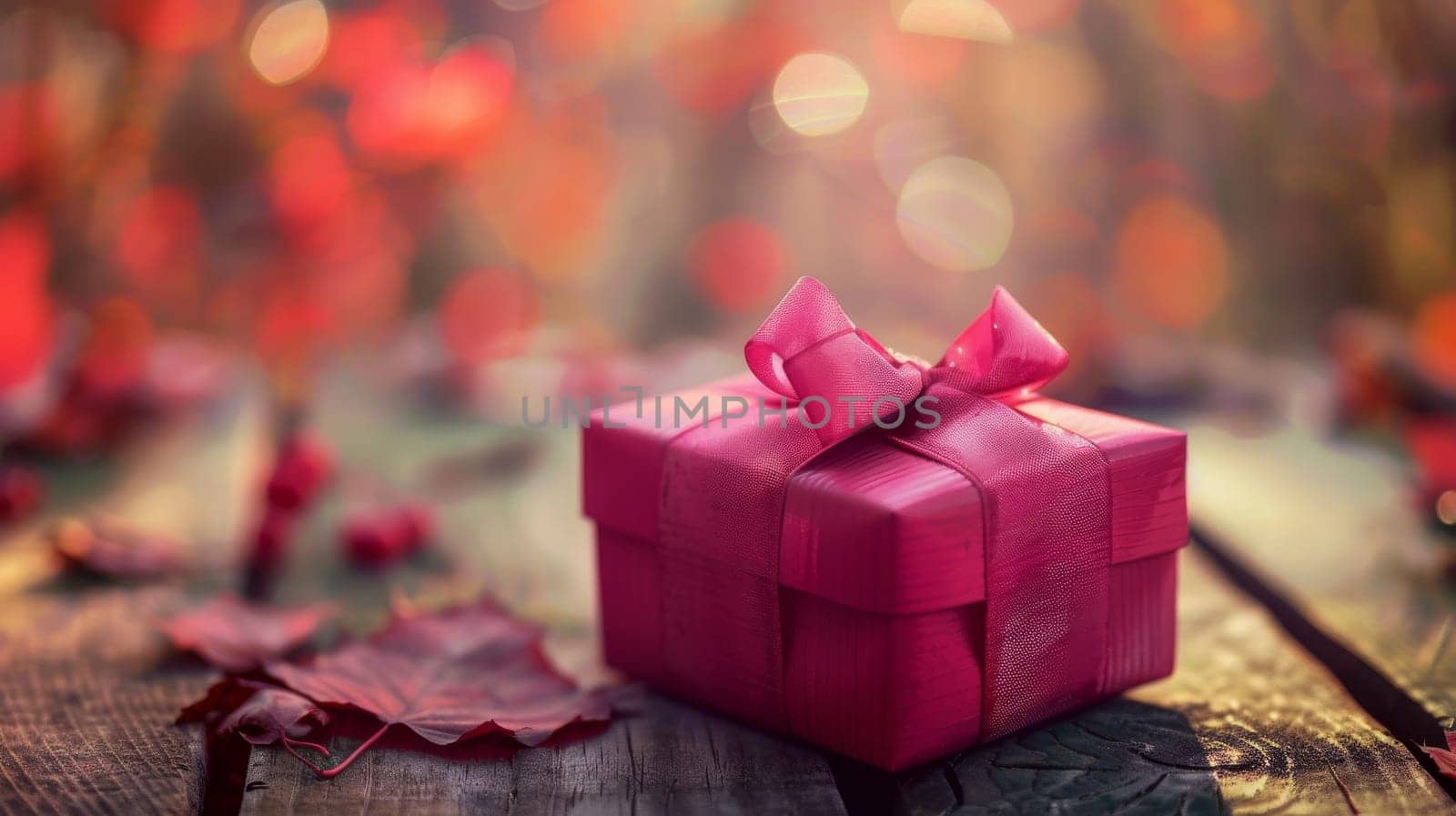 A simple gift box tied with a bow, ready for your loving surprise inside