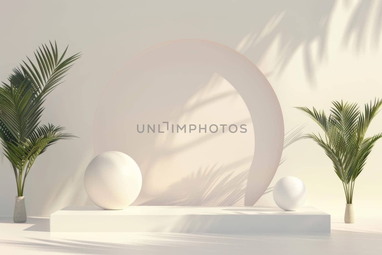 Abstract and thought-provoking mockup arrangement for presentations.