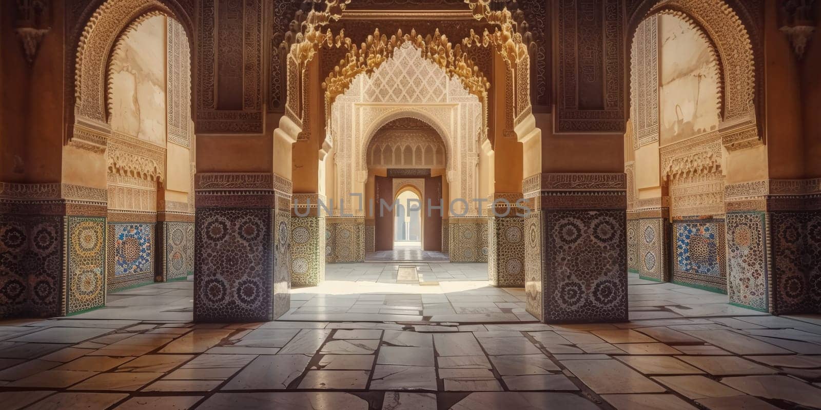Beautiful Islamic architecture against a clean backdrop, highlighting the intricacy of design.
