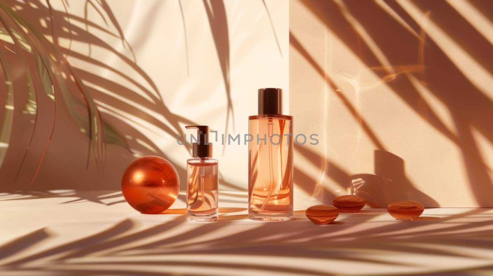 Beauty and wellness essentials in captivating shadow