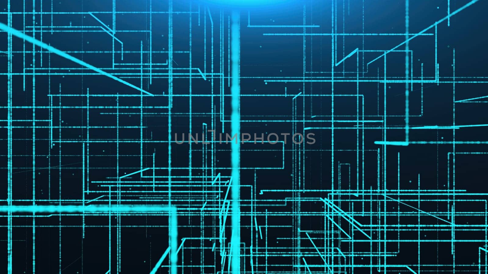 Through the technological background. Computer generated