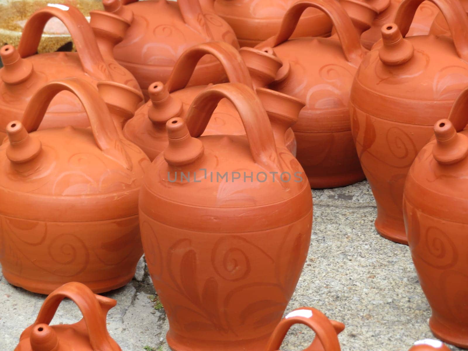 beautiful clay vessels handmade classic ancient art industry