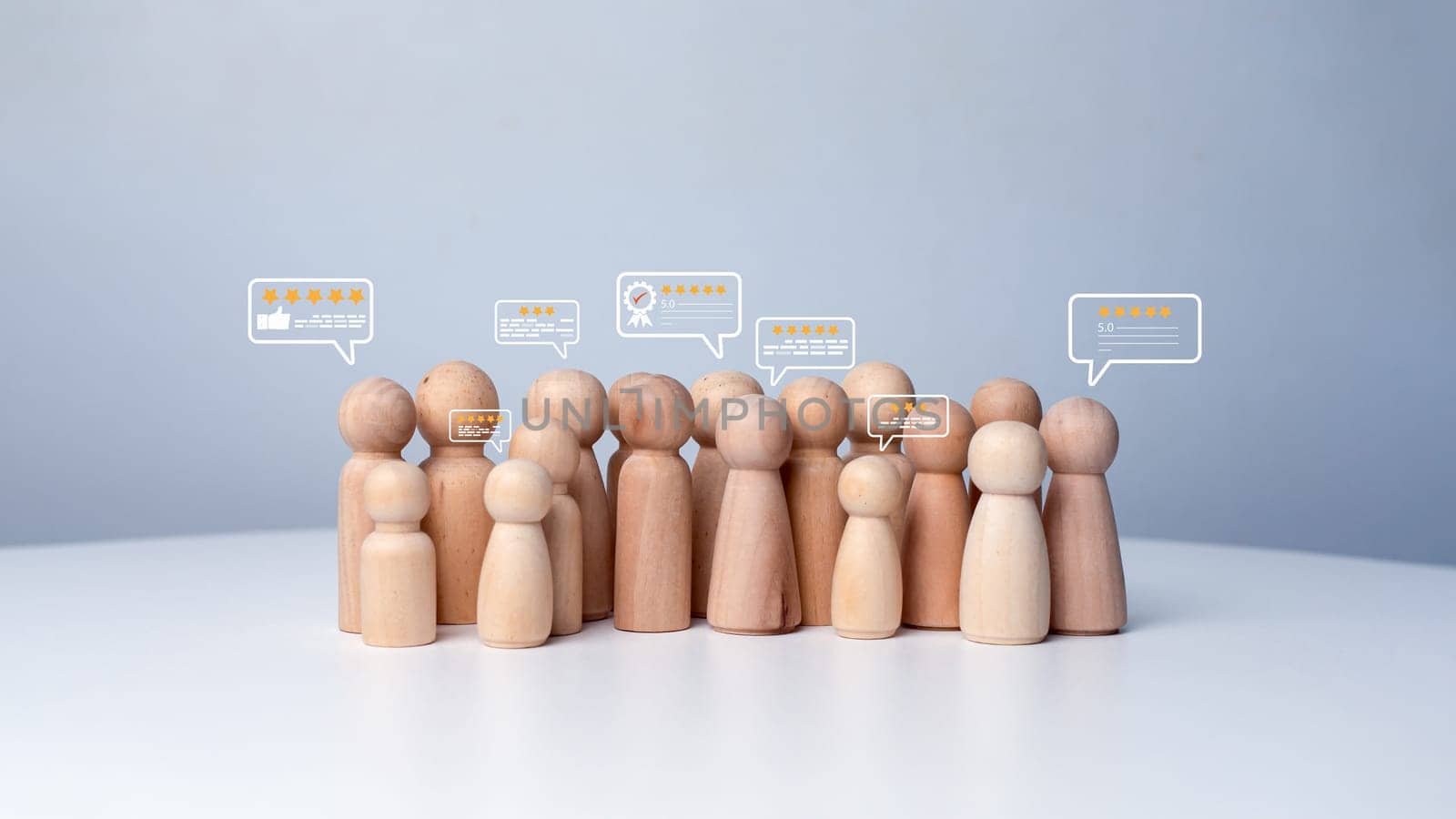 Customer Satisfaction Survey concept, Service experience rating online application, Customer evaluation product service quality, Satisfaction feedback review, Very good quality most.