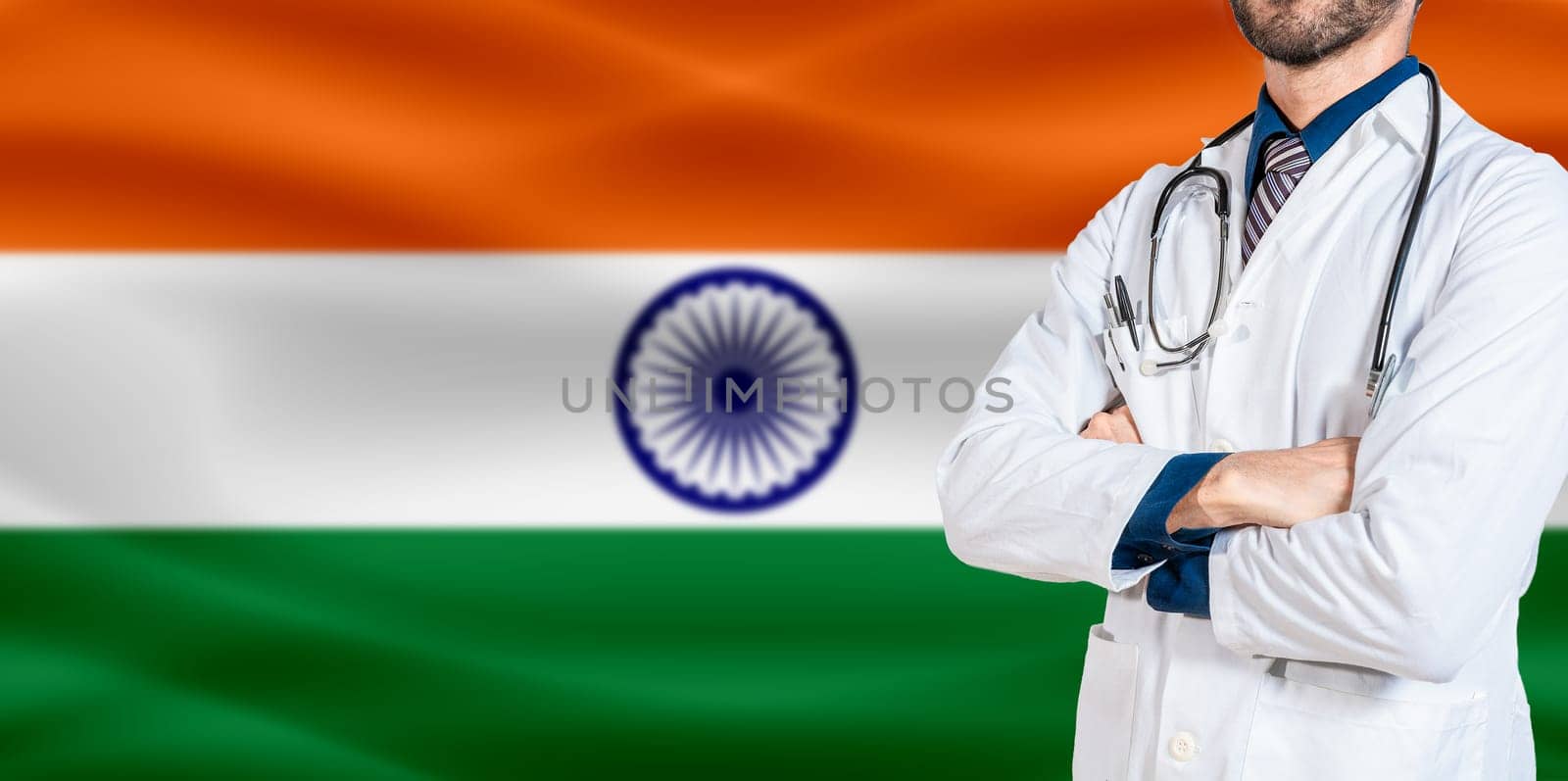 National Health System of India. India health and medical insurance concept