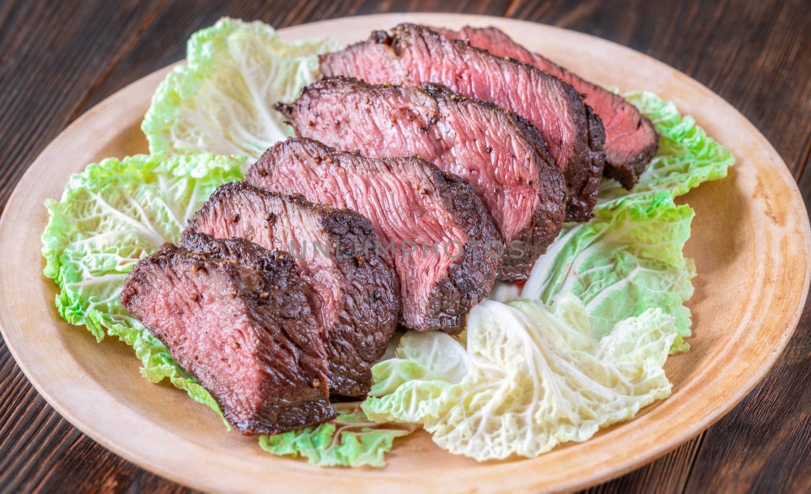 Juicy Steak on a Bed of Lettuce