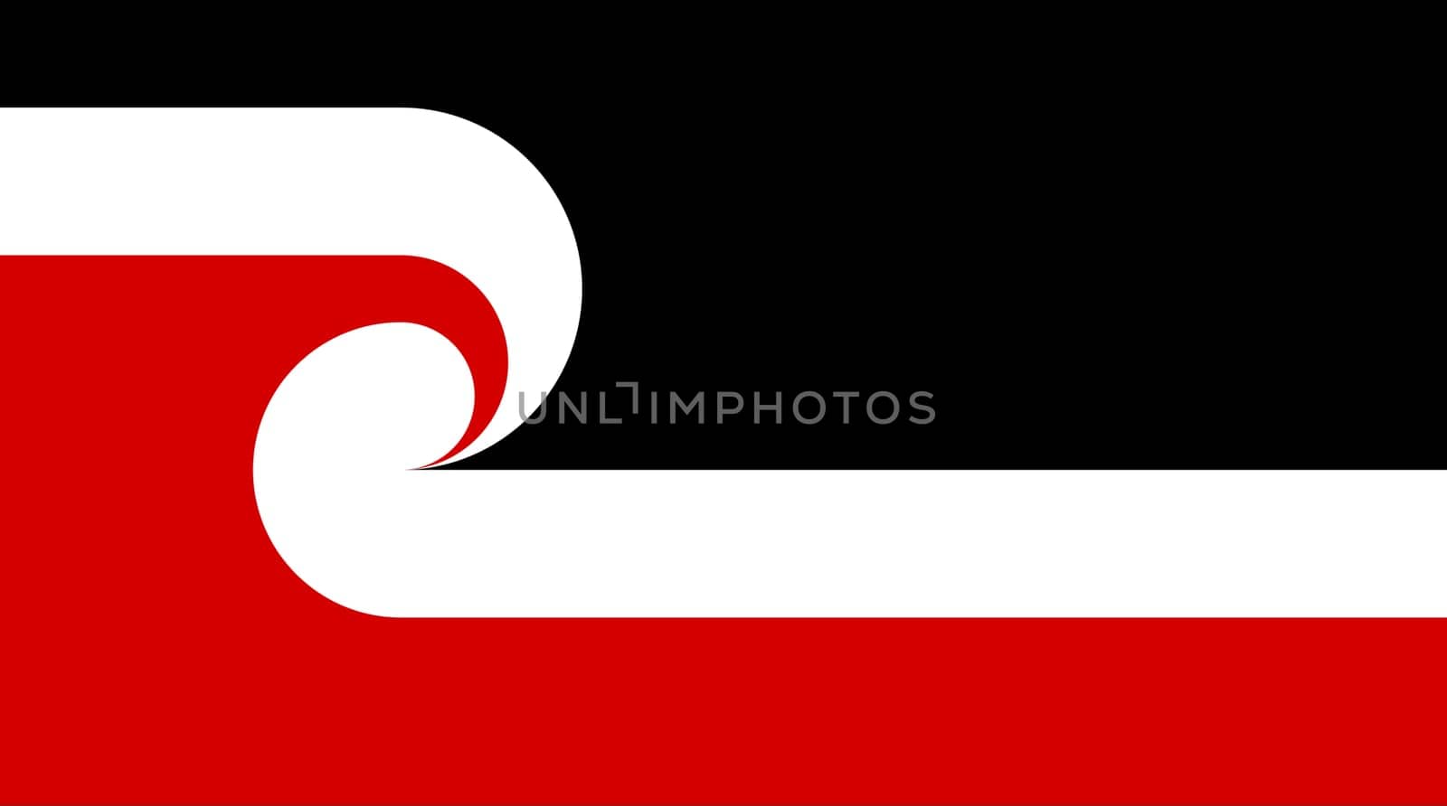A Tino Rangatiratanga Flag of the Maori sovereignty movement background illustration