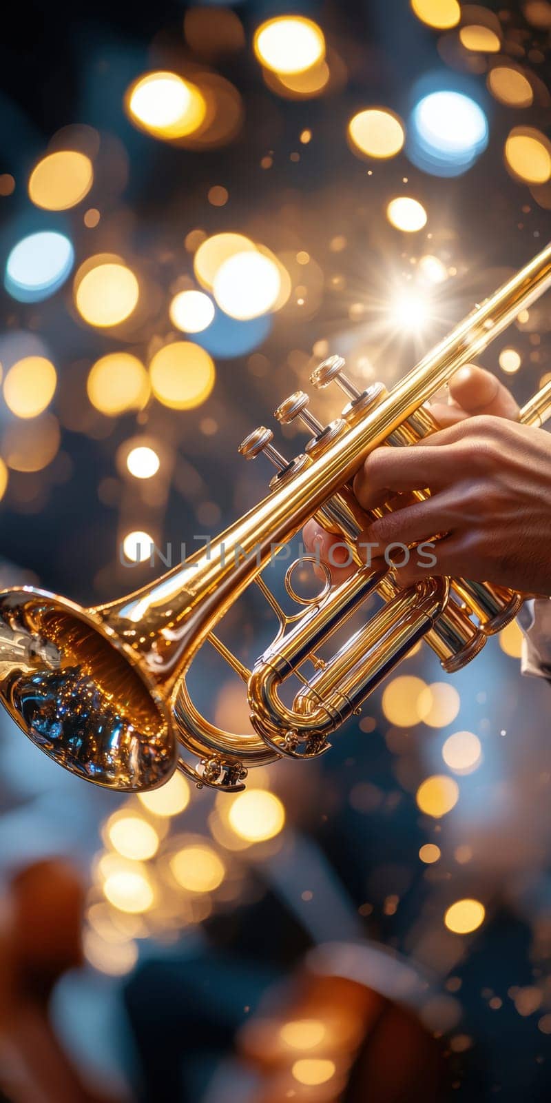 a jazz bar stage. AI generative.
