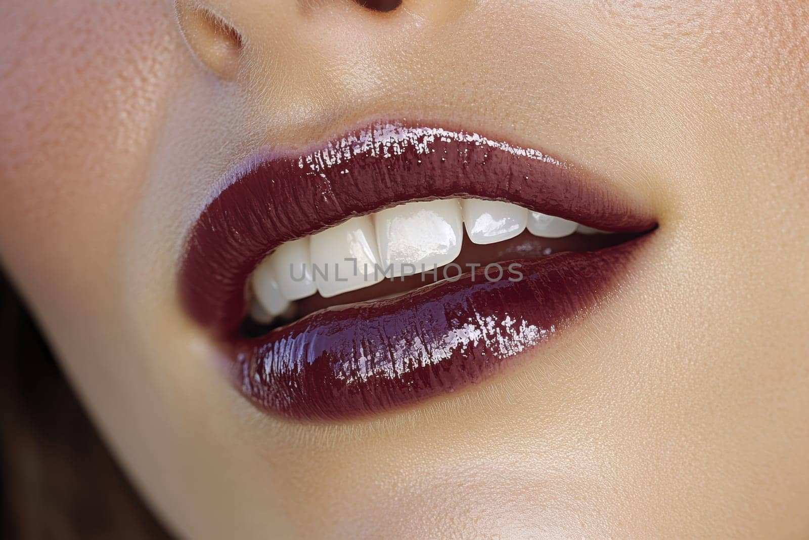Fashionable types of lipsticks,red, black, pink and maroon. AI generative.