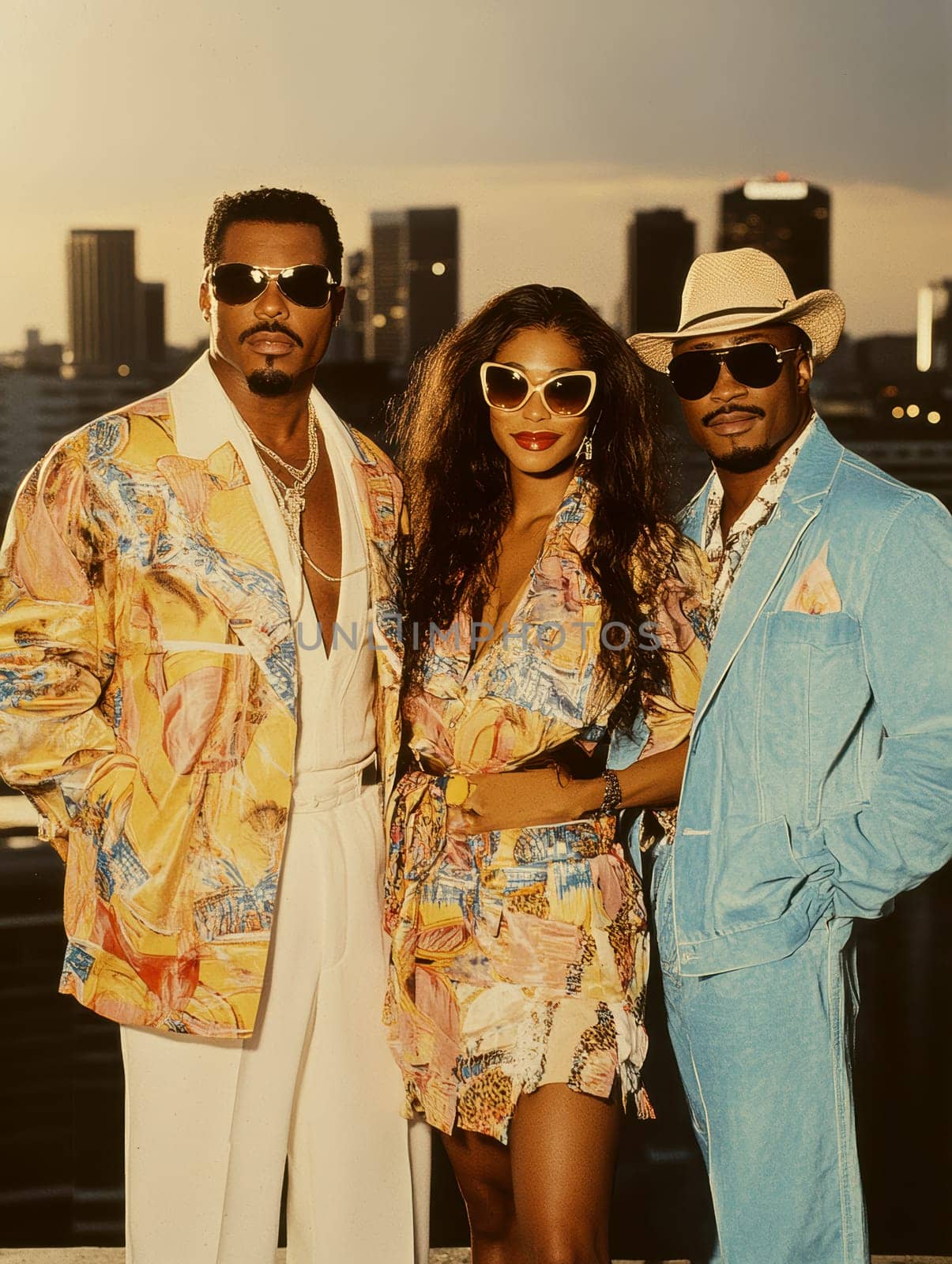 1980s theme aimed at the African-American community. AI generative.