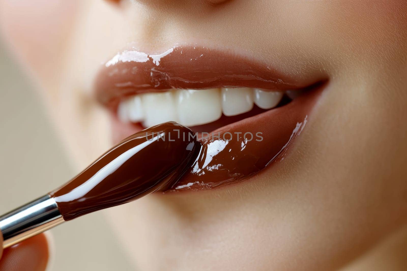 Fashionable types of lipsticks,red, black, pink and maroon. AI generative.