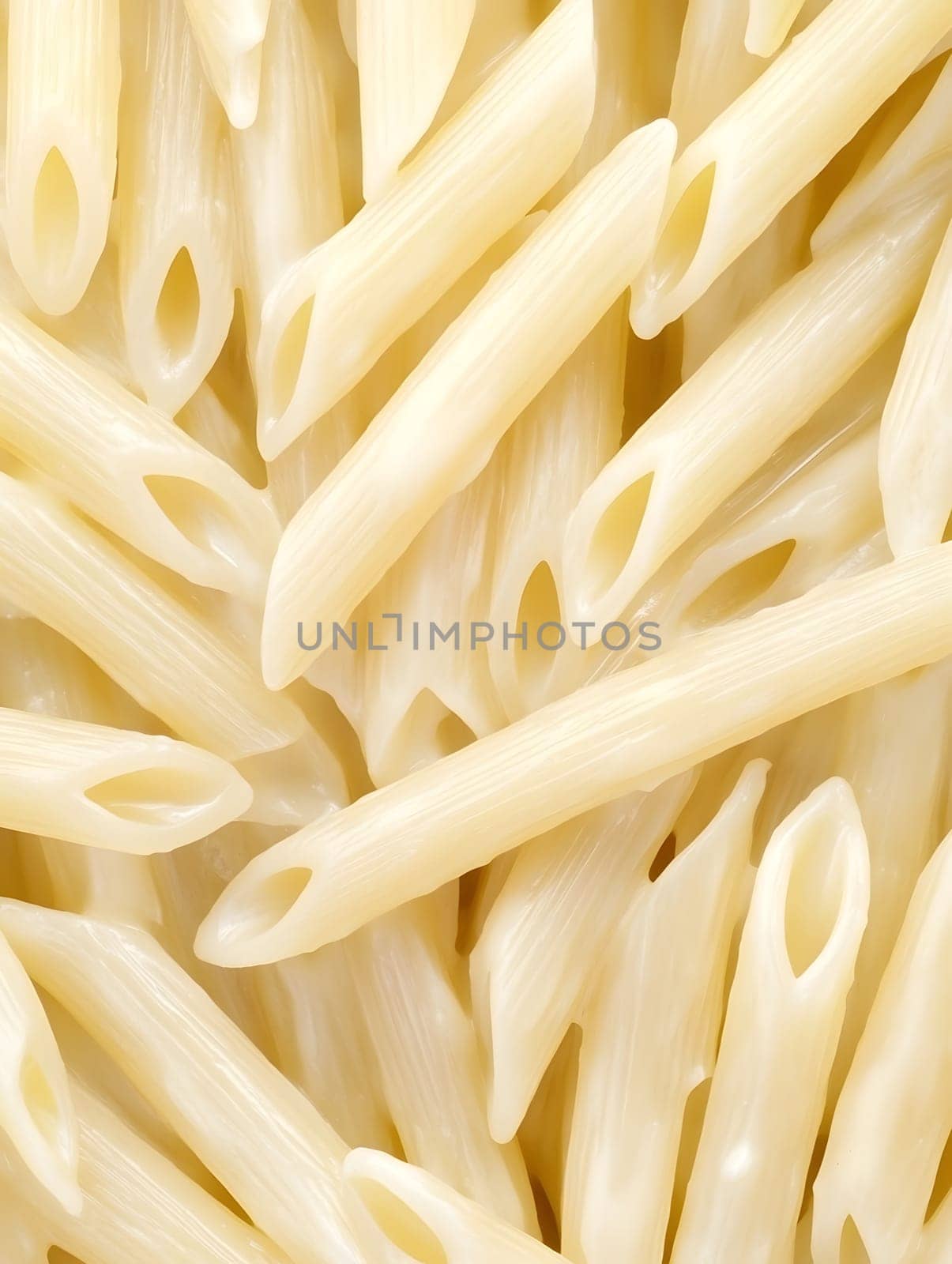 Italian Alfredo Spahetti Pasta. Creamy Penne and spaghetti Food lunch meal