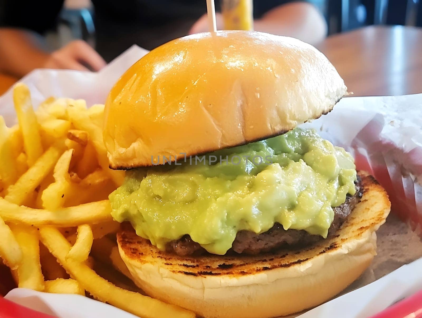 Avocado Burger Junk Fast Food Hamburger Meal Food