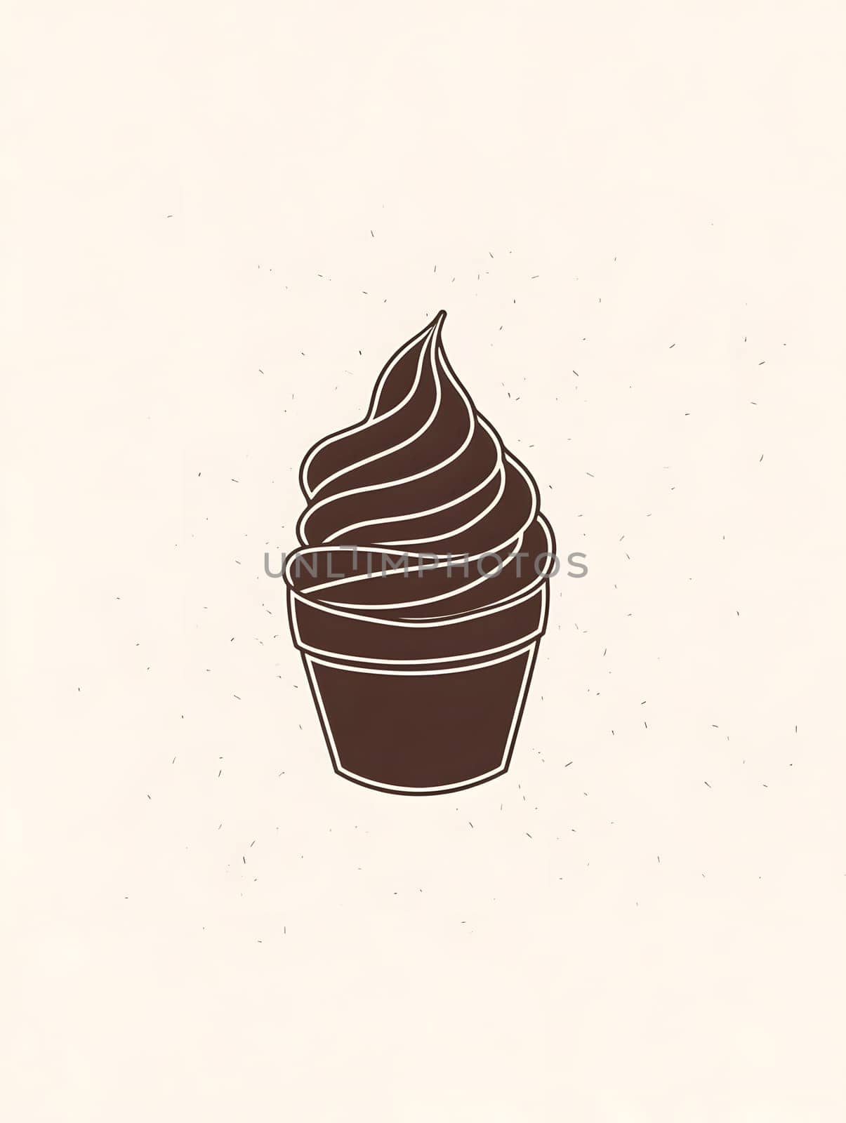Sweet delicious ice cream cream dessert icon logo symbol