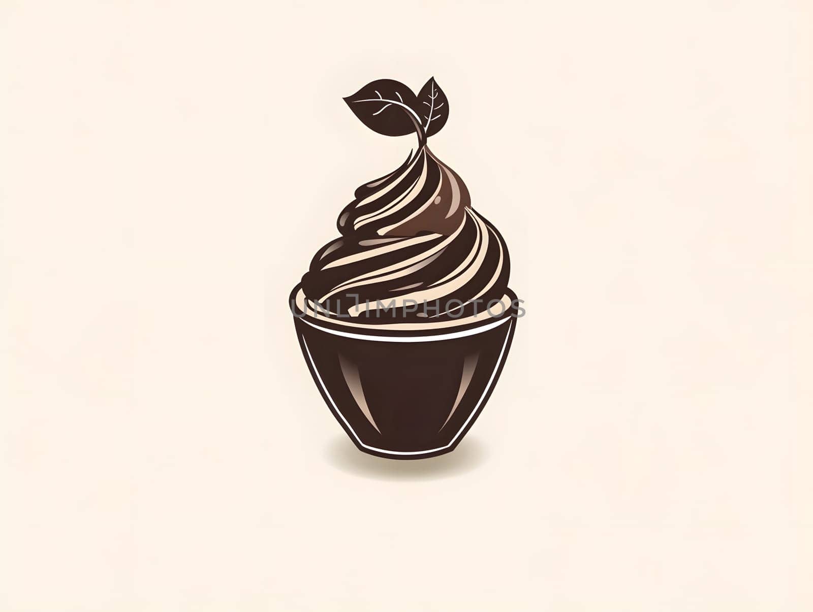 Sweet delicious ice cream cream dessert icon logo symbol