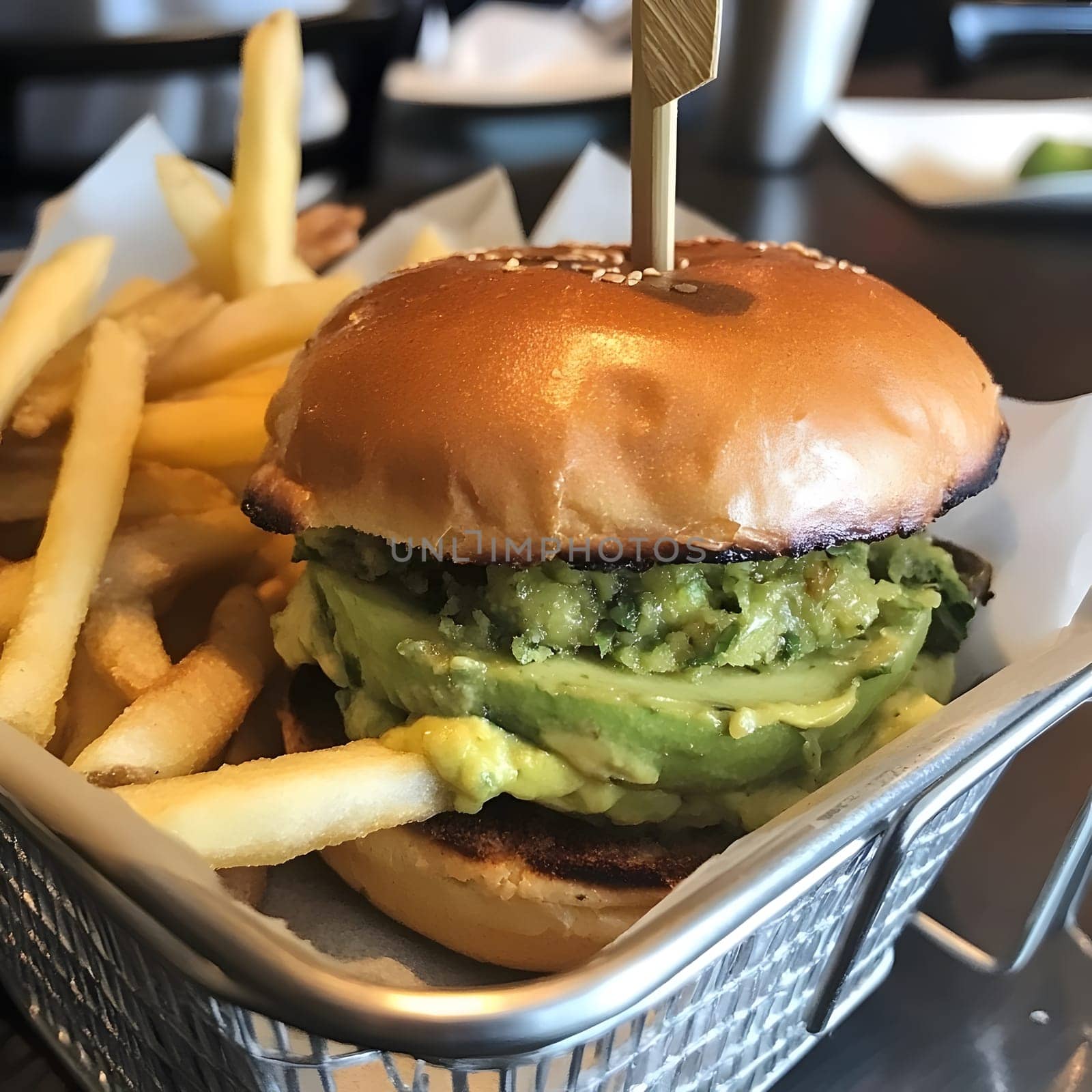 Avocado Burger Junk Fast Food Hamburger Meal Food
