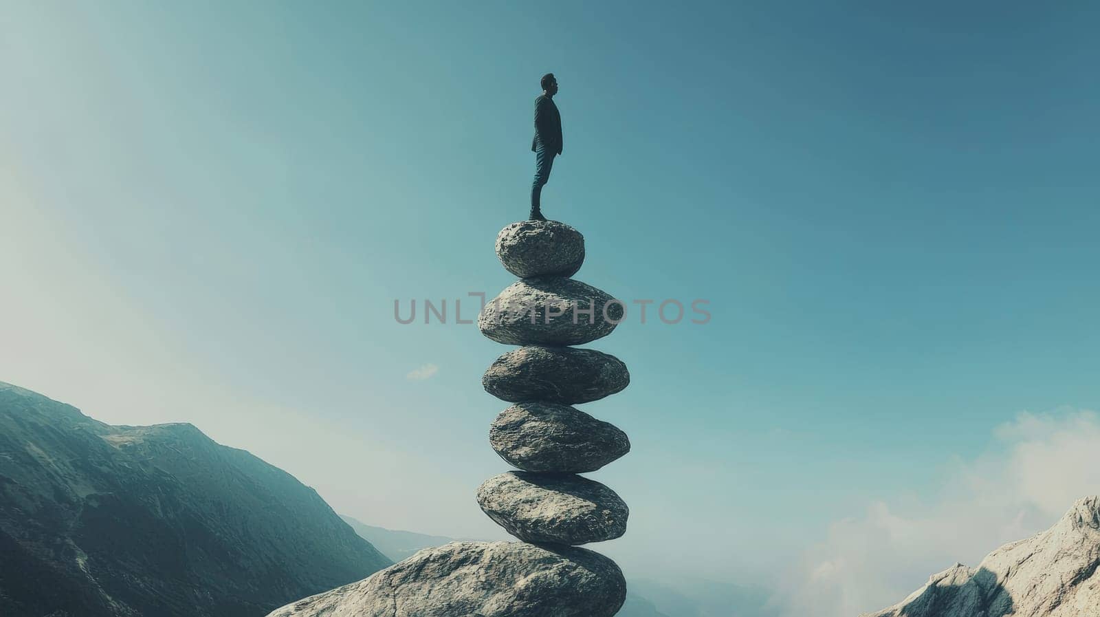 A creative visual representation of the work-life balance, highlighting harmony and equilibrium between professional responsibilities and personal well-being. This balanced design inspires mindfulness and the importance of maintaining a fulfilling and sustainable lifestyle.