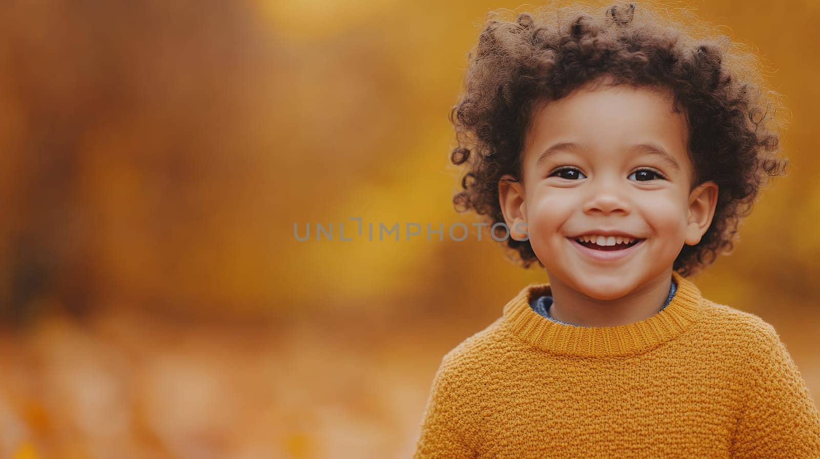 Adorable child with a bright, infectious smile, radiating joy and happiness.