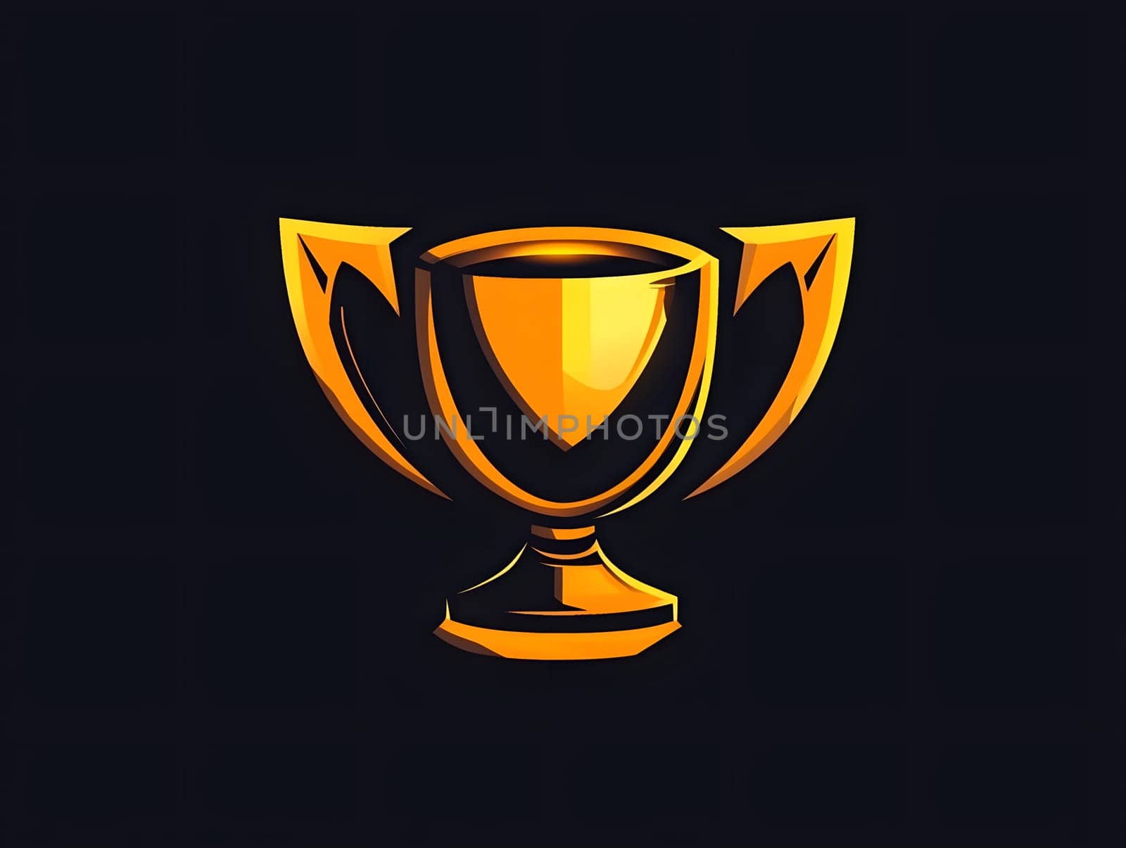 gold trophy cup winning win achievement winner icon logo symbol