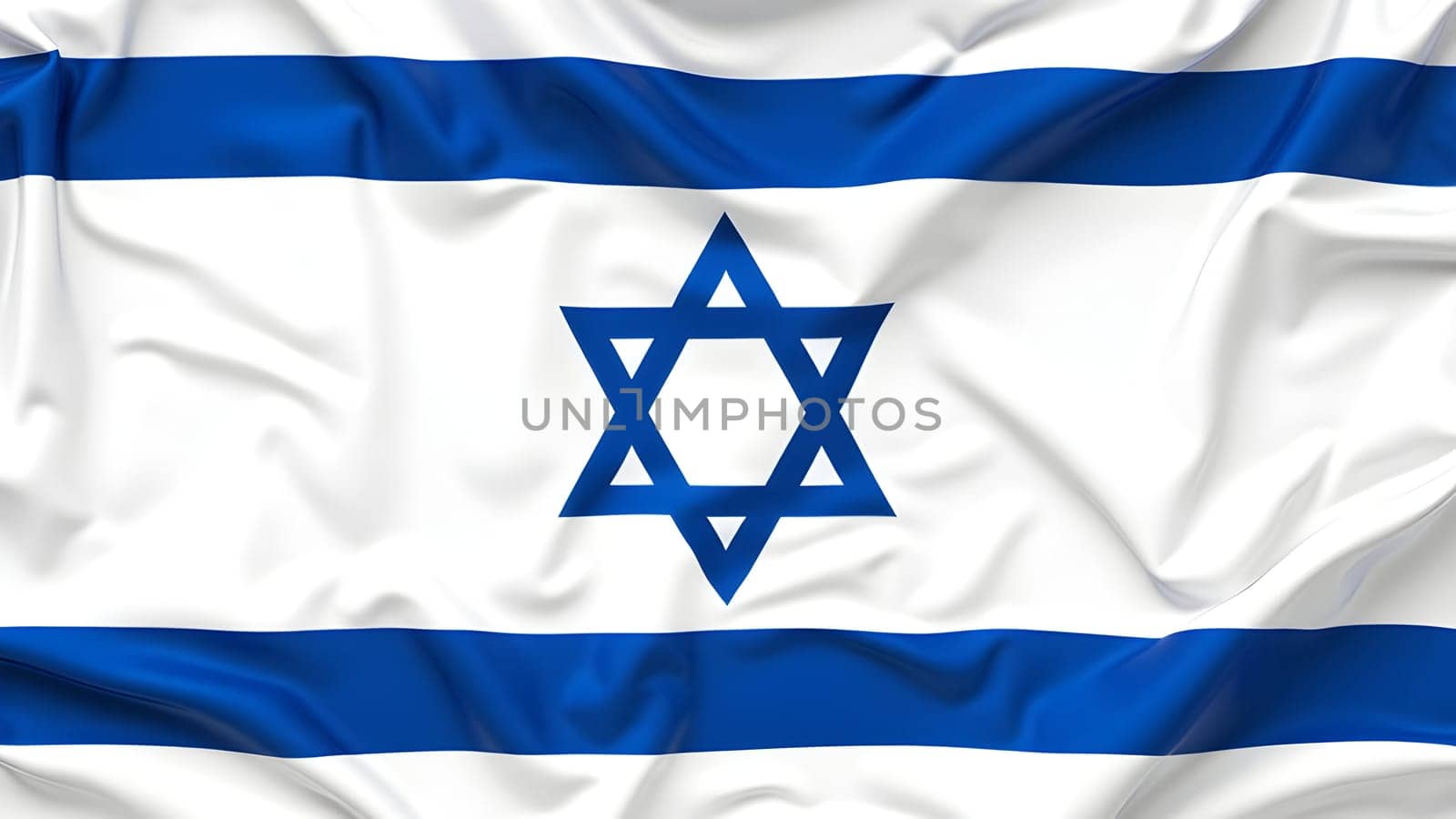 Closeup of the Israeli flag