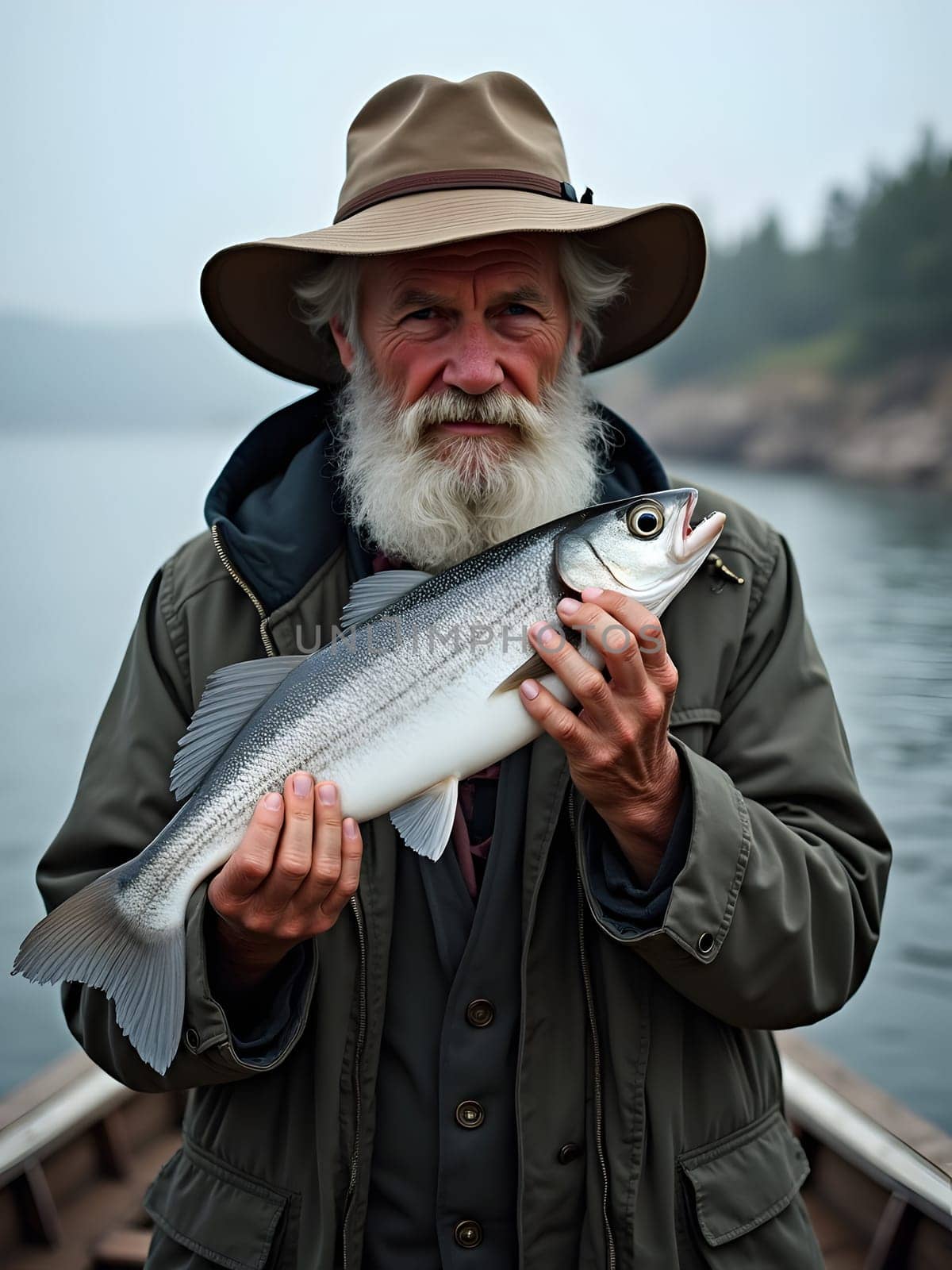 Portrait of the old fisherman