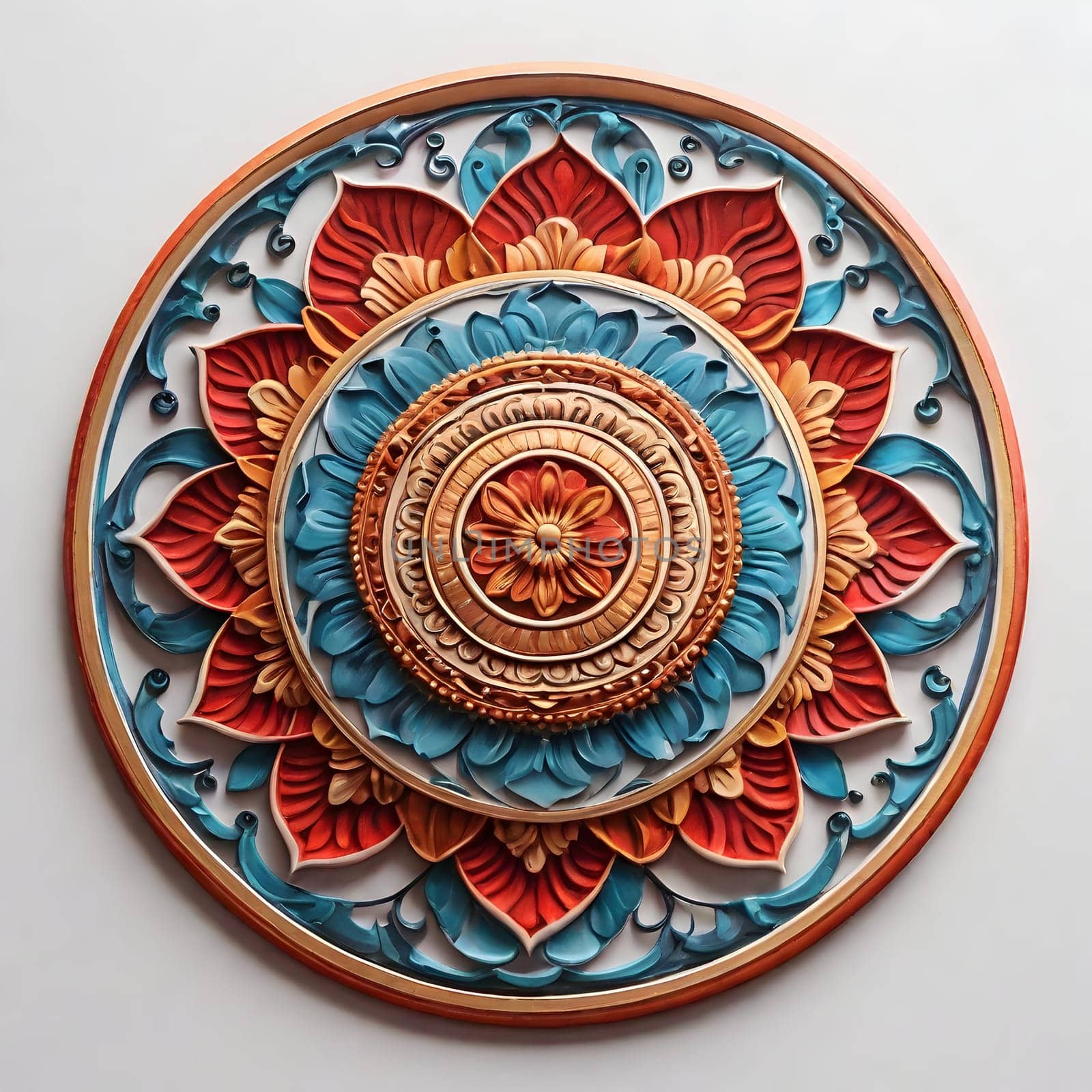 Closeup of the beautiful mandala