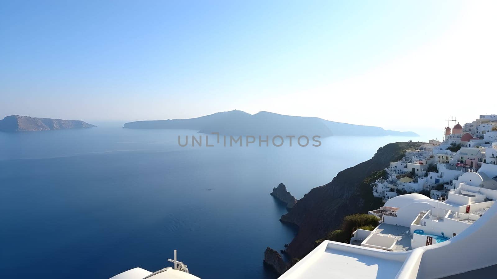 View in Santorini in Greece