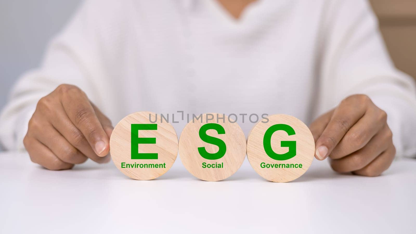 ESG concept for environment, society and governance in sustainable. business responsible environmental.