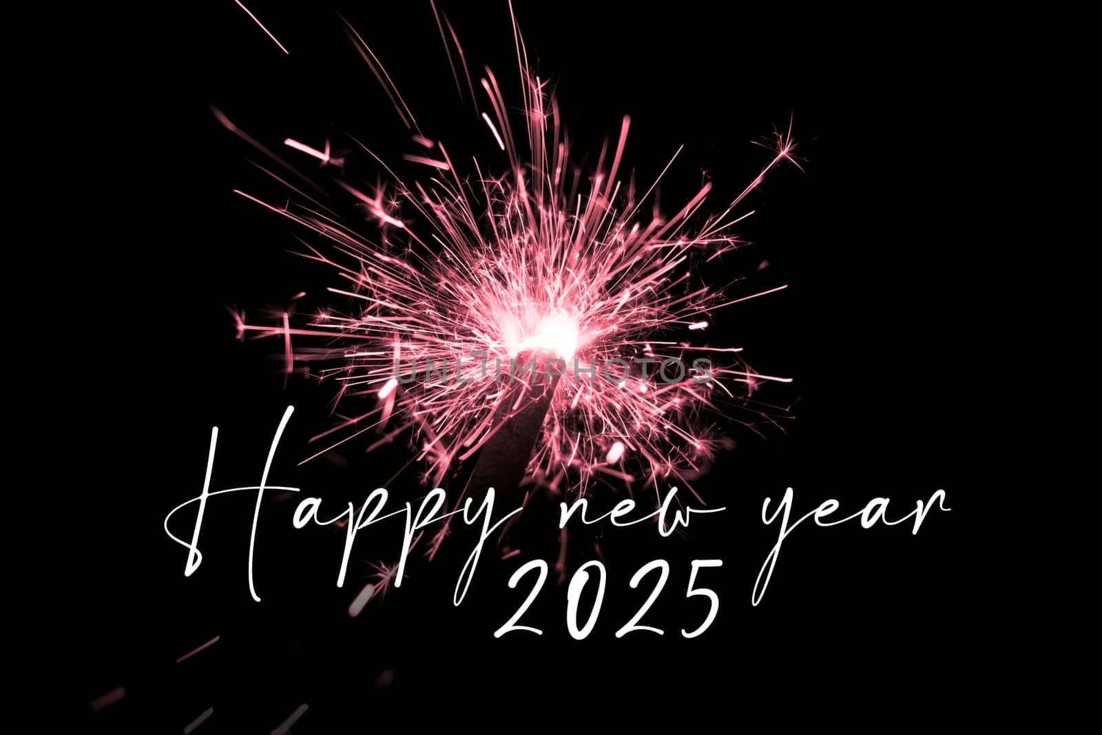 Luxury entertainment celebration turn of the year party time. Premium nightlife visual with glowing light sparks on dark background.