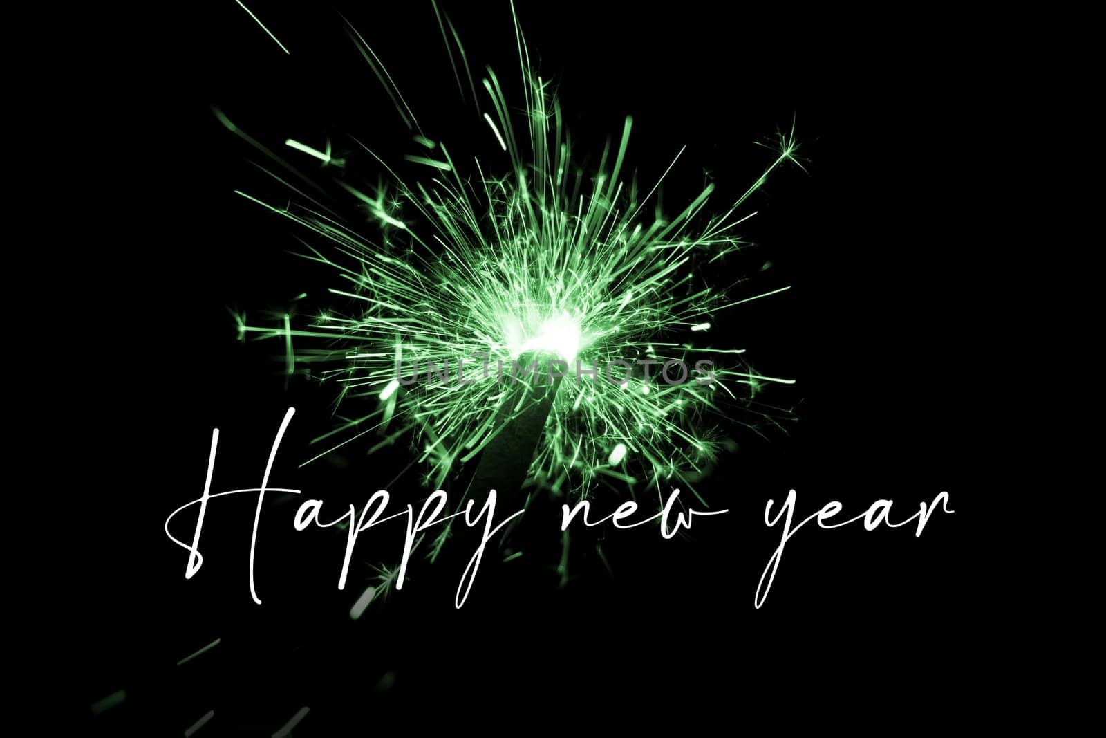 Luxury entertainment celebration turn of the year party time. Premium nightlife visual with glowing light sparks on dark background.