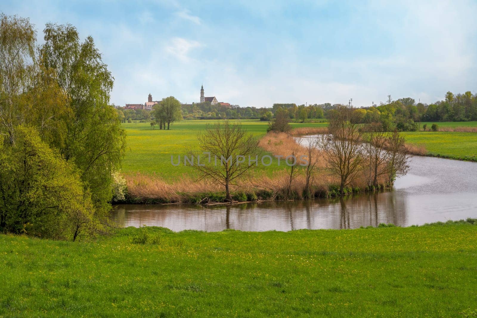 The river Wörnitz at Donauwörth (Bavaria, Germany)