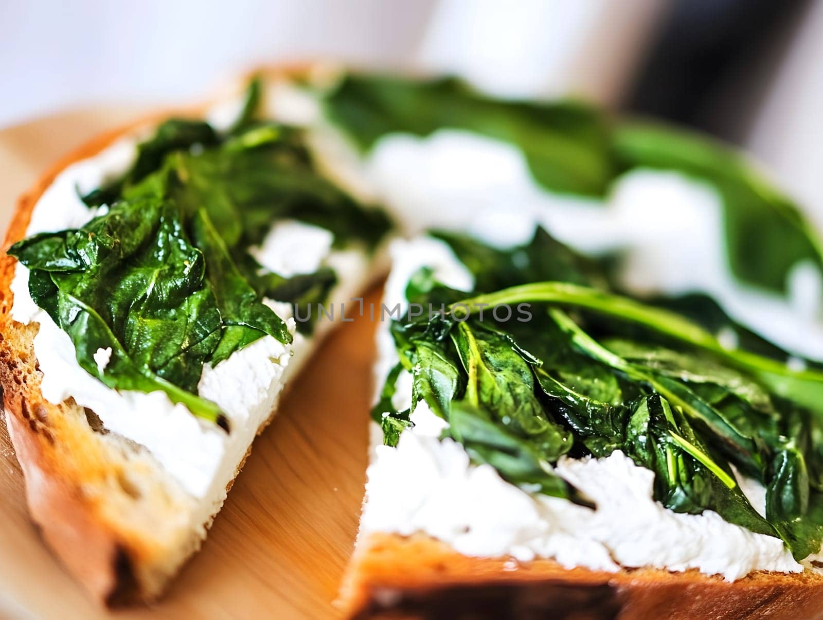 Green Fresh Creamy riccota cheese spinach homemade Healthy Vegan Food