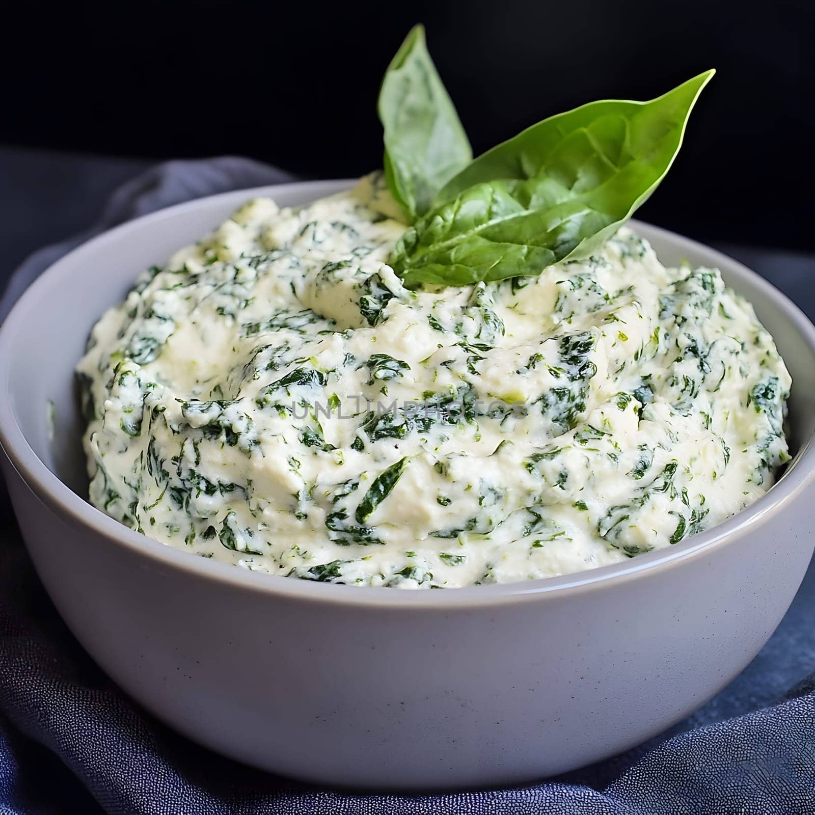 Green Fresh Creamy riccota cheese spinach homemade Healthy Vegan Food