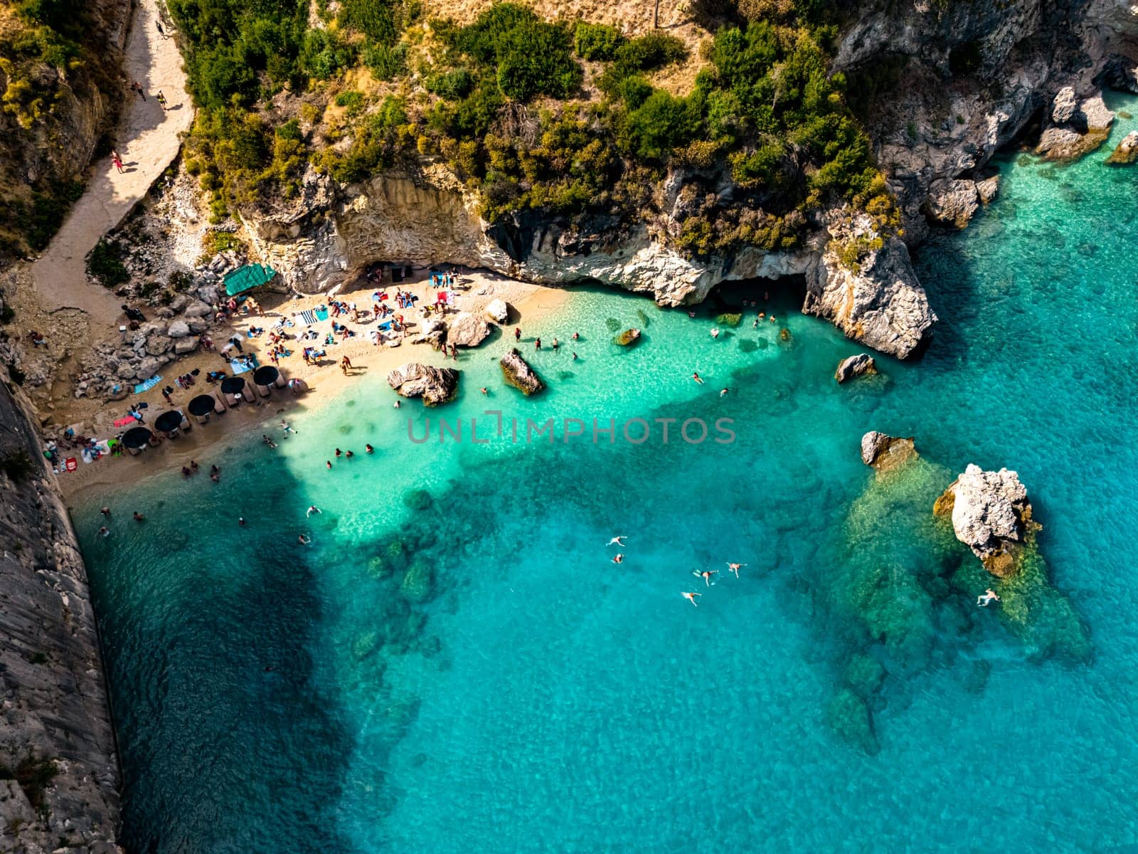 Xigia Pelagaki Beach, on the coast of Zakynthos, Greece