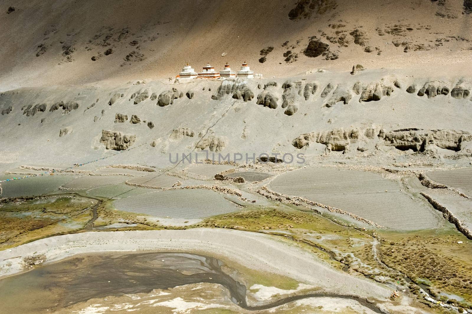 Mountains of the Himalayas, young beautiful high mountains of Tibet.