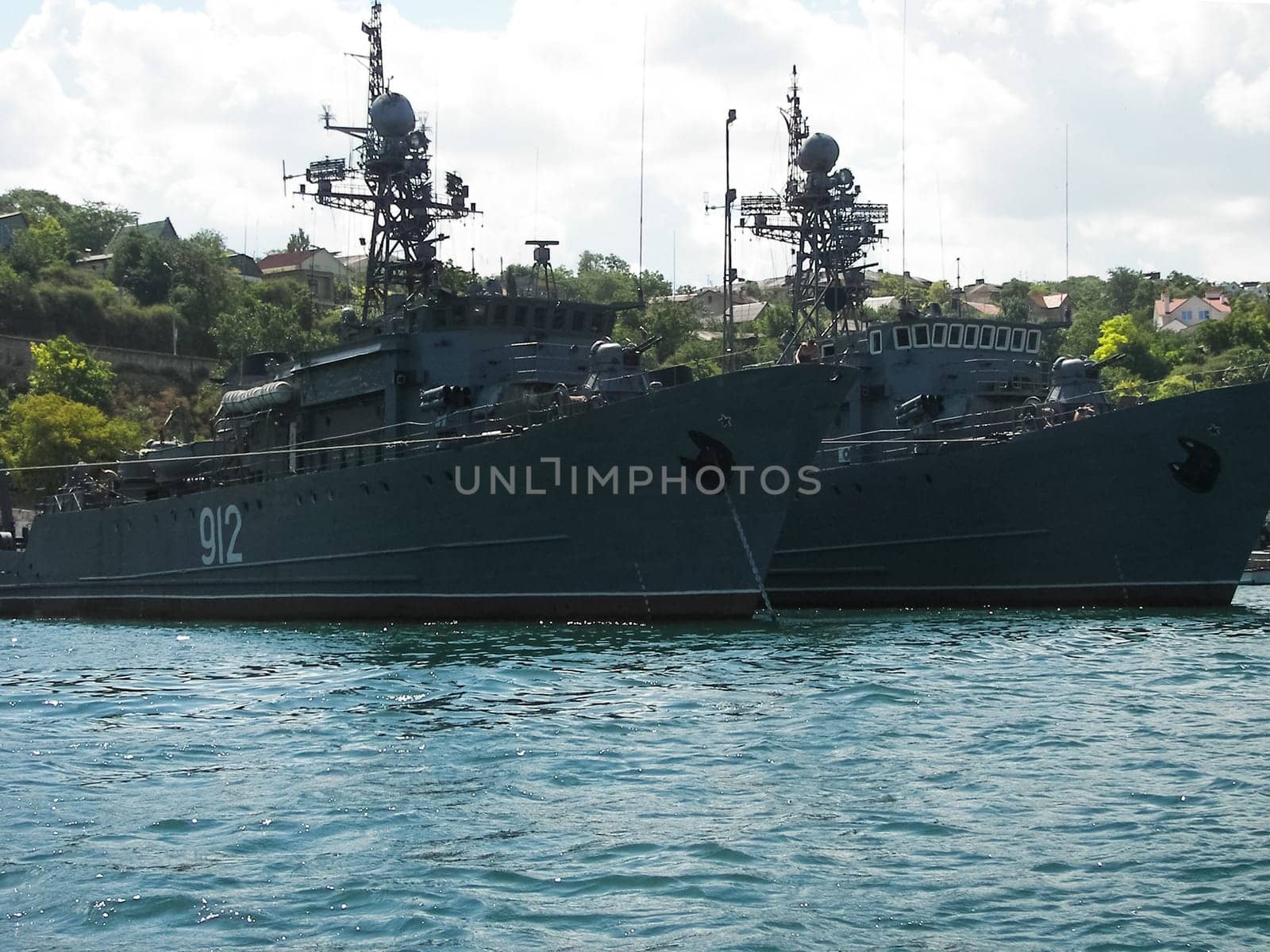 Republic of Crimea, Sevastopol - July 28, 2019: Vessels in the port of Sevastopol.