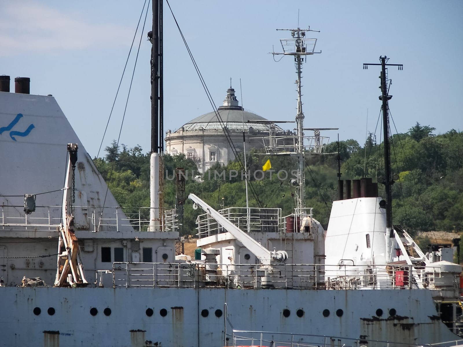 Republic of Crimea, Sevastopol - July 28, 2019: Vessels in the port of Sevastopol.