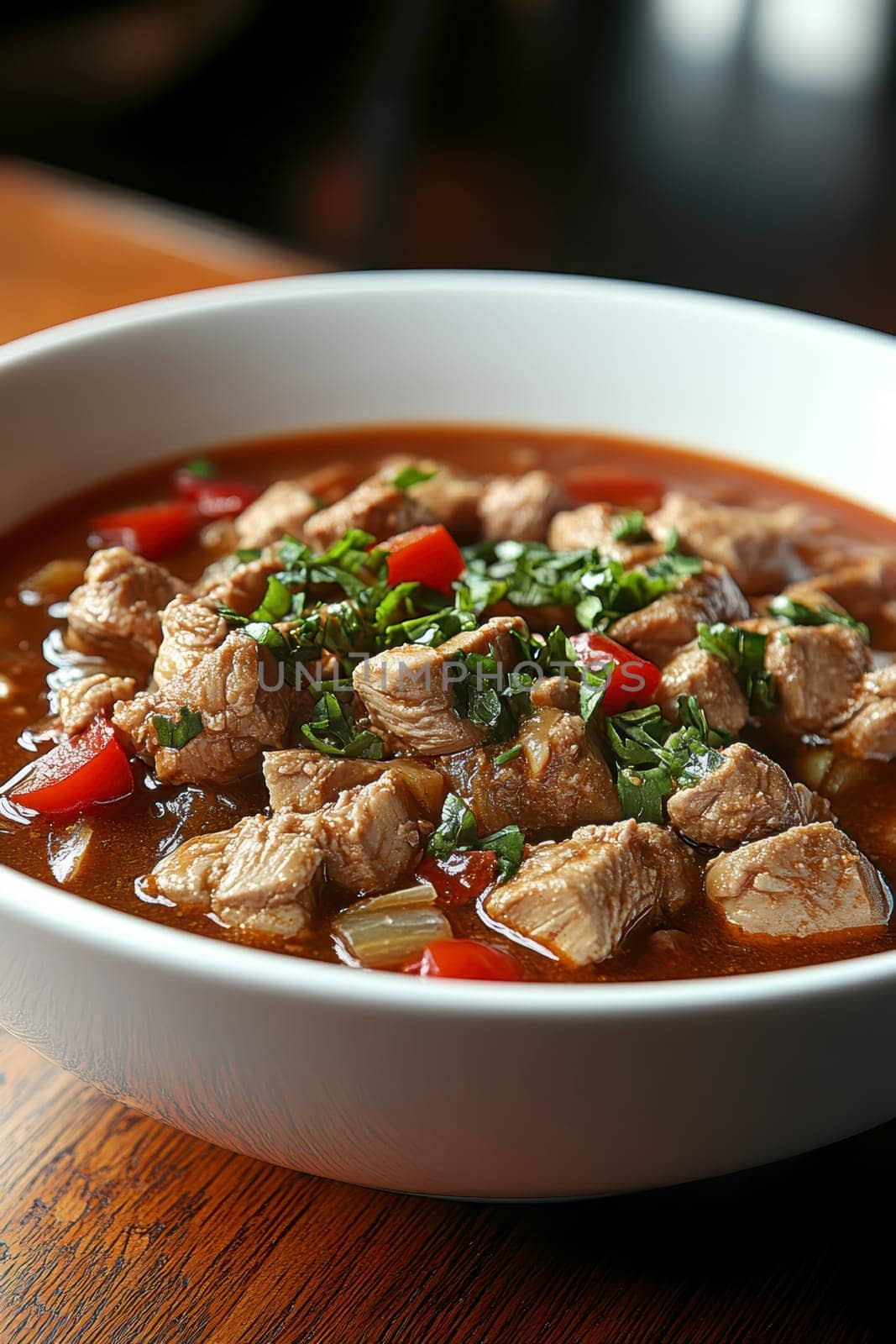 Chicken Masala dish. AI generative.