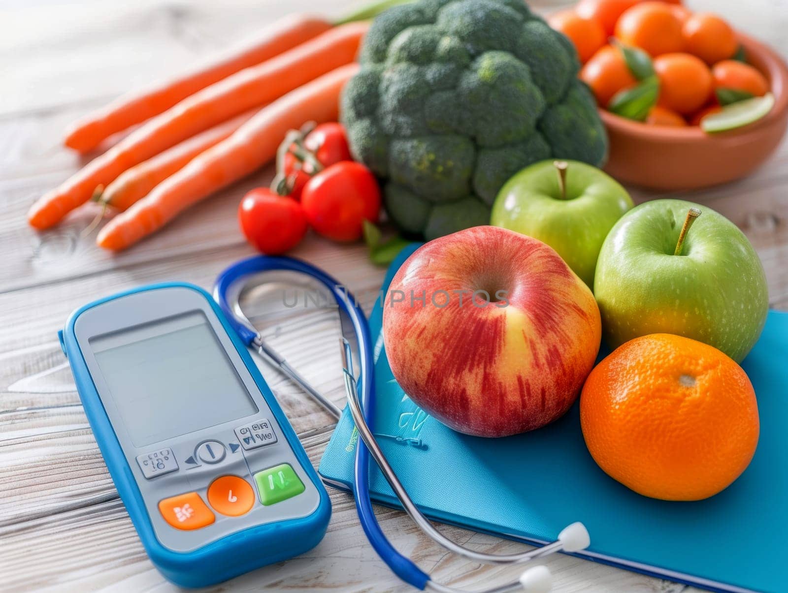 treatment and prevention of type 2 diabetes. AI generative.
