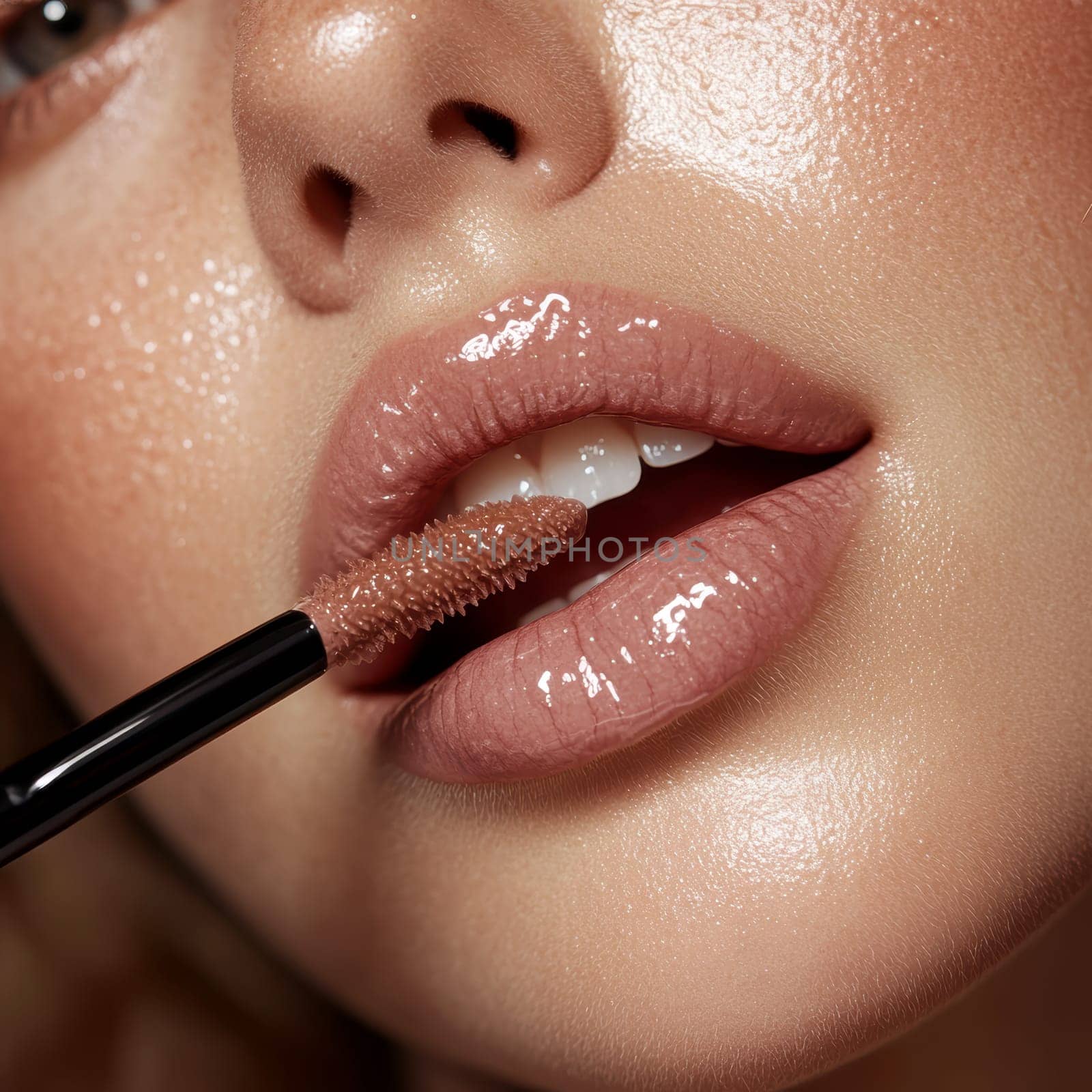 Fashionable types of lipsticks,red, black, pink and maroon. AI generative.