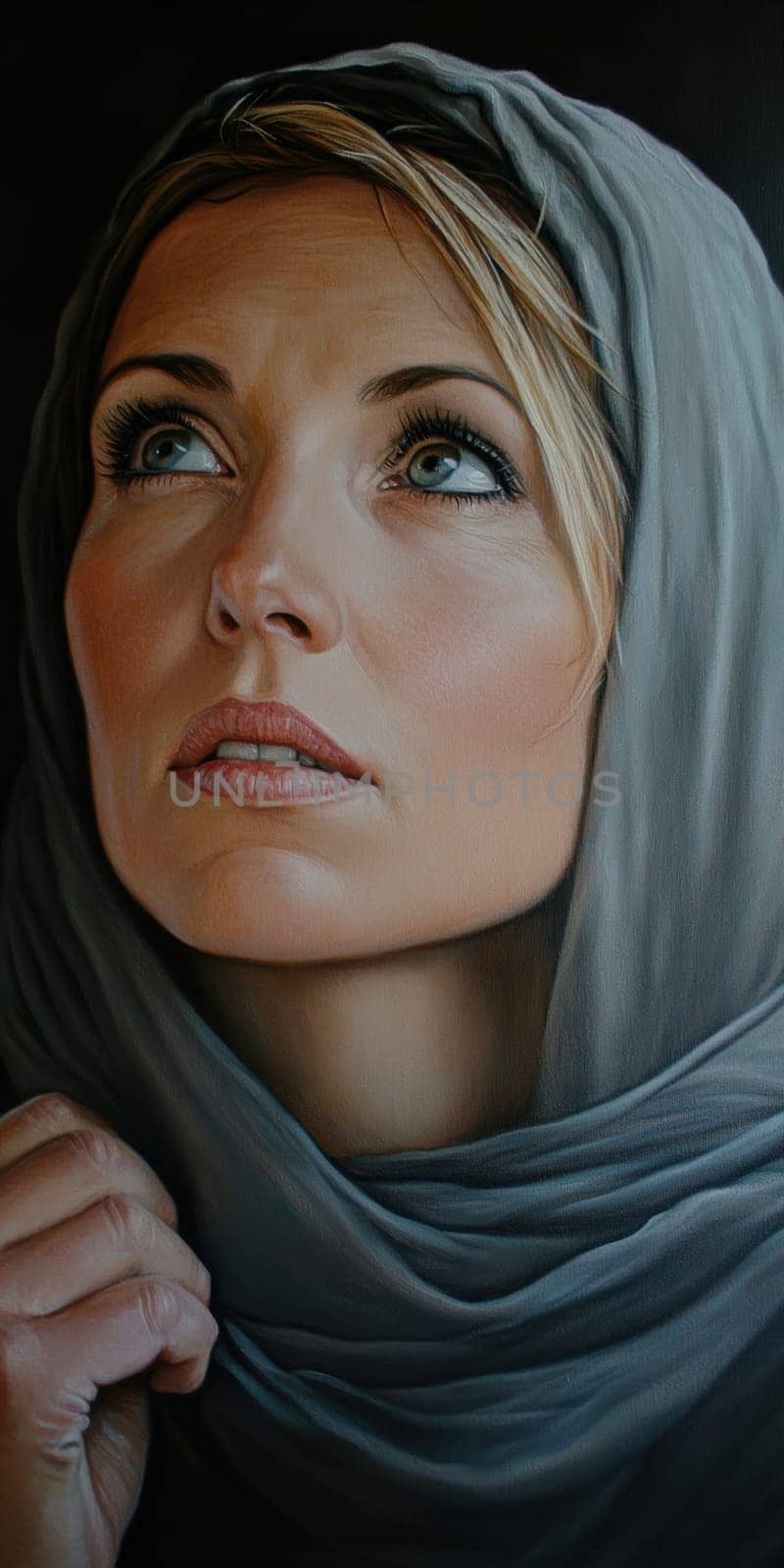 Portrait of Saint Magdalene. AI generative.
