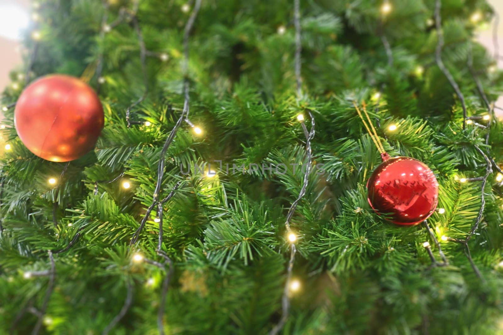 Christmas background and new year still life festive decoration, stock photo