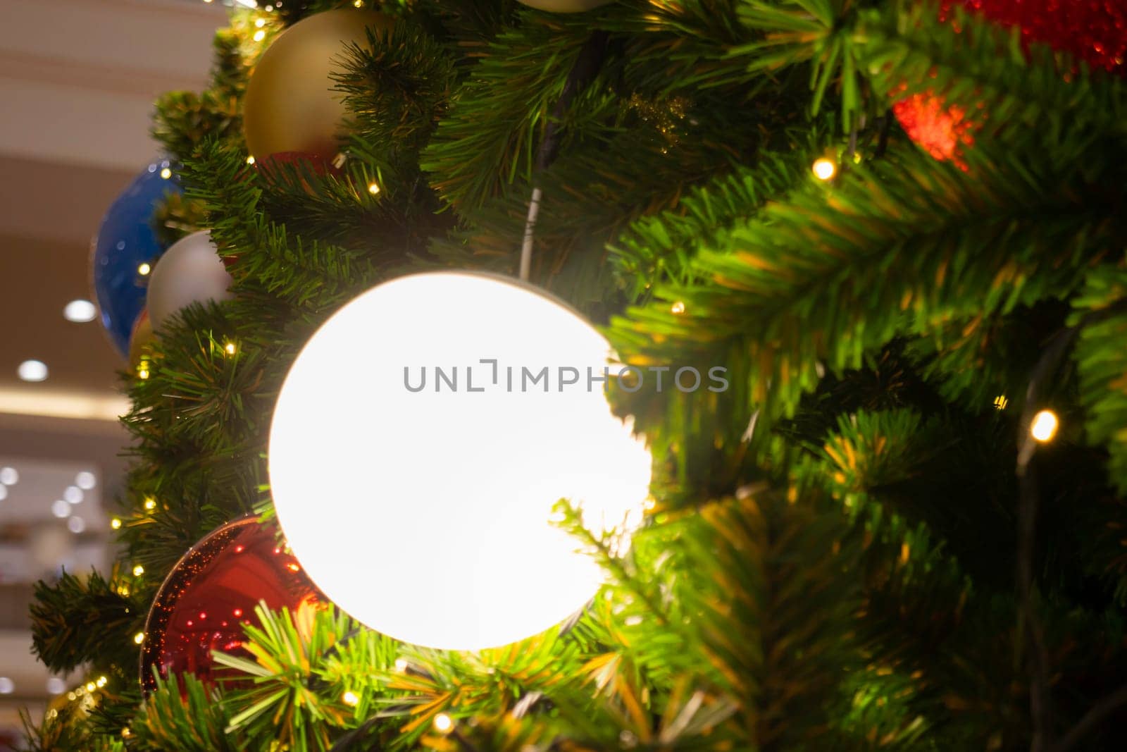 Christmas background and new year still life festive decoration, stock photo