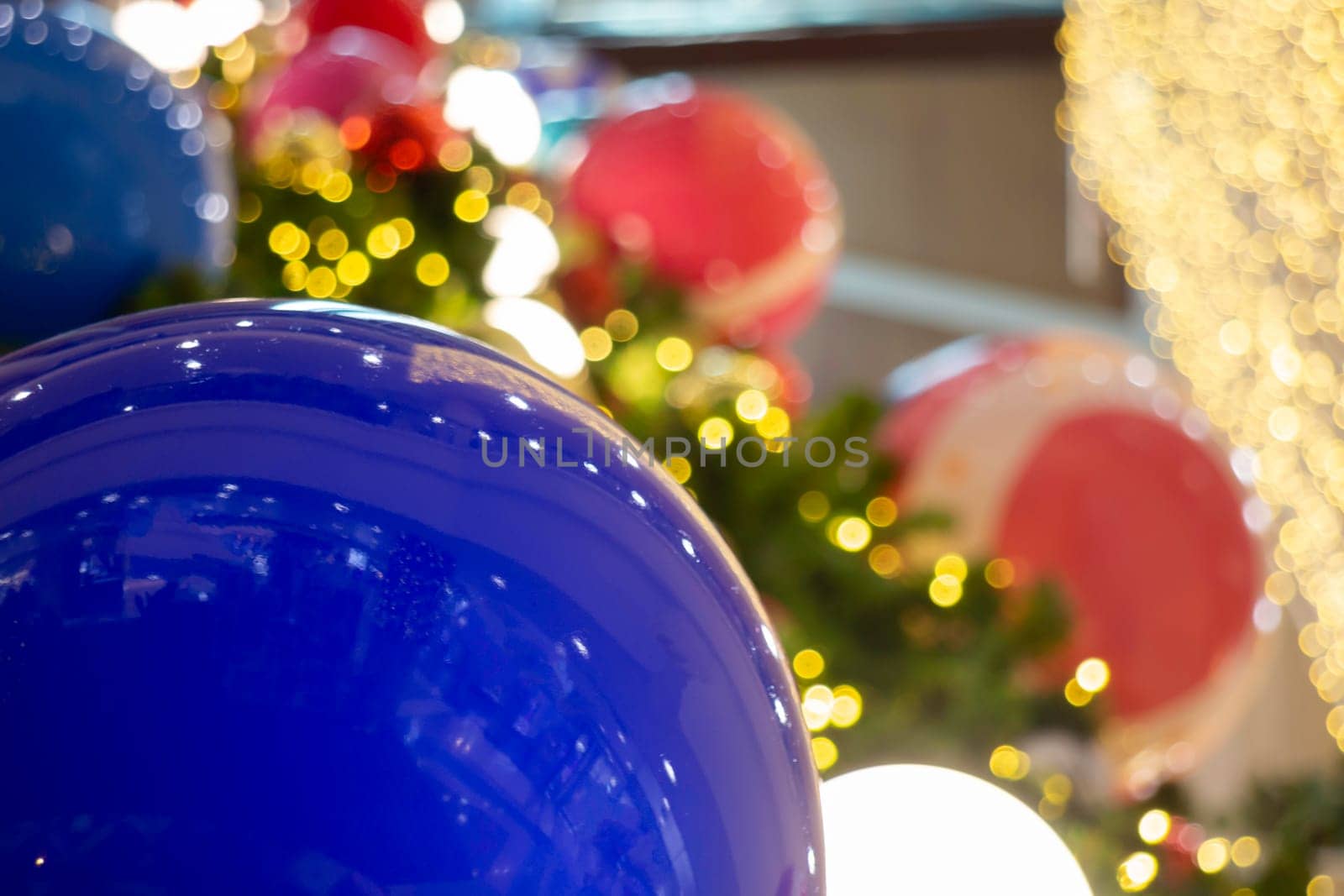 Christmas background and new year still life festive decoration, stock photo