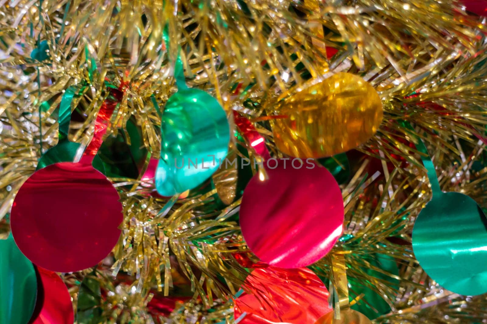 Christmas background and new year still life festive decoration, stock photo