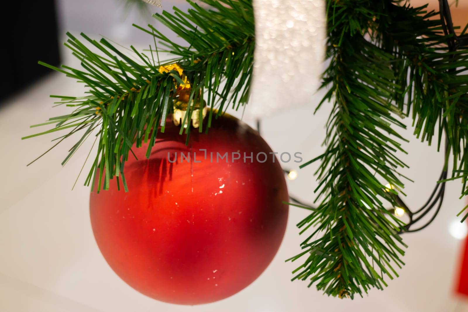 Christmas background and new year still life festive decoration, stock photo