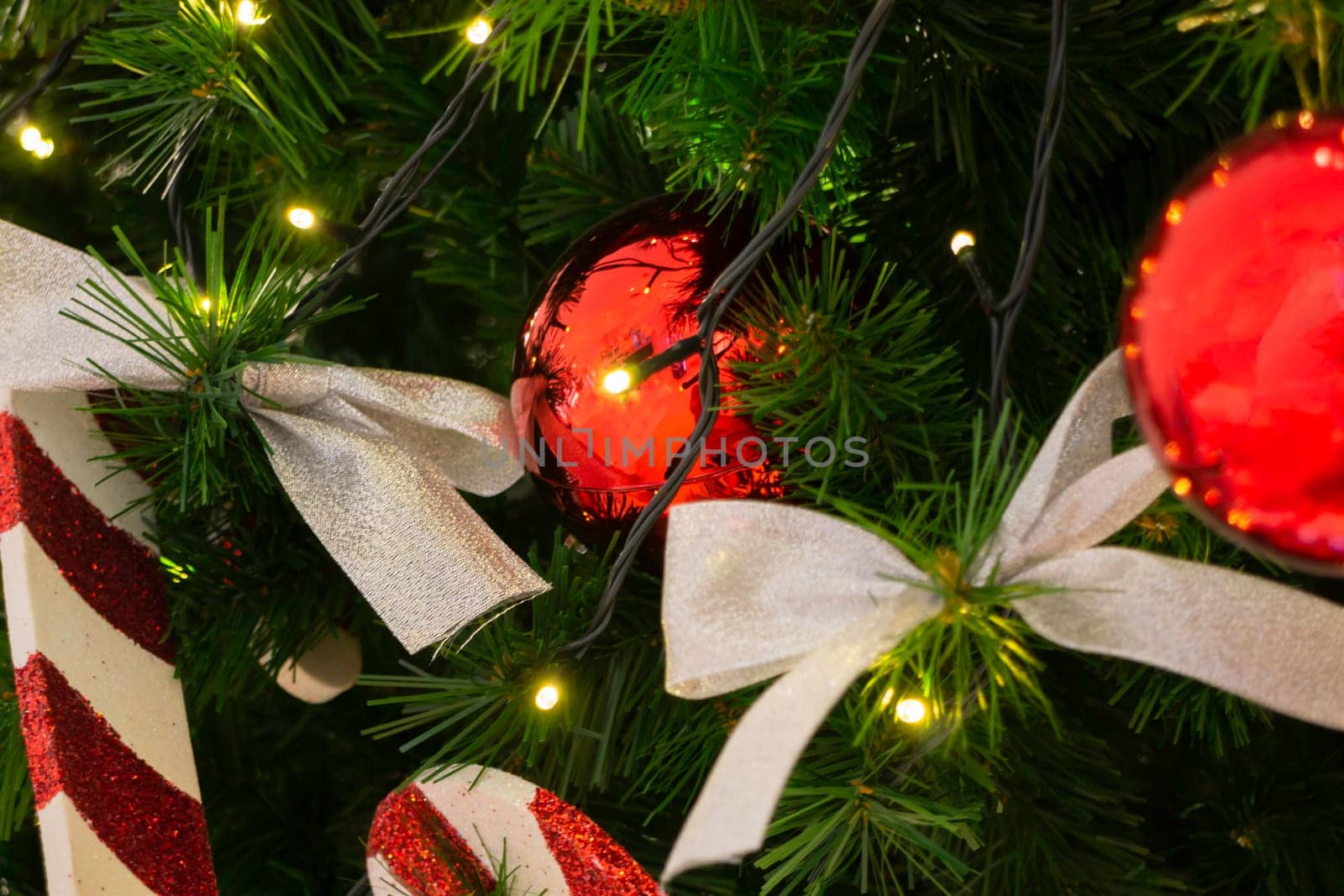 Christmas background and new year still life festive decoration, stock photo