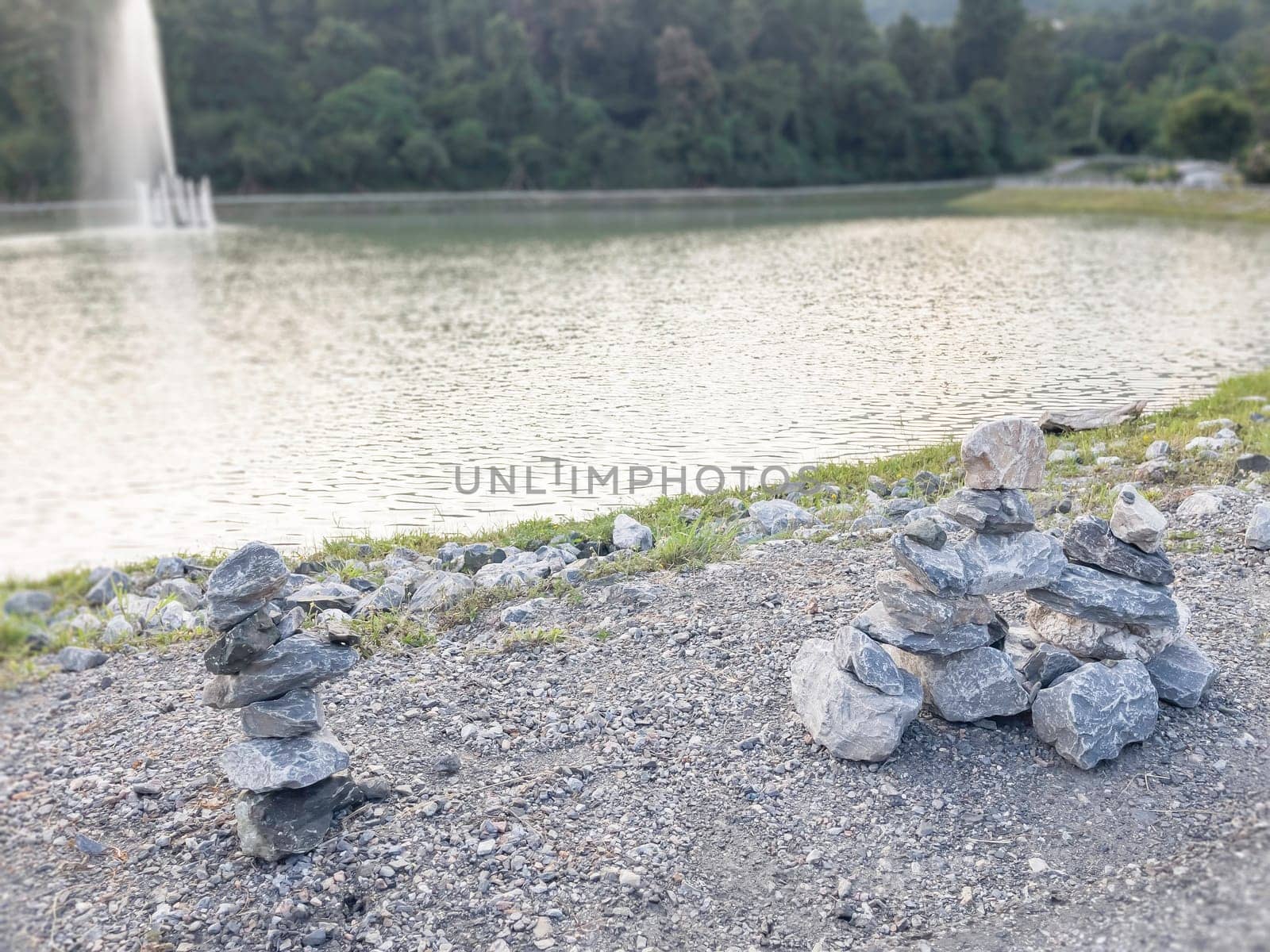 Landscape summer season in the public park, stock photo