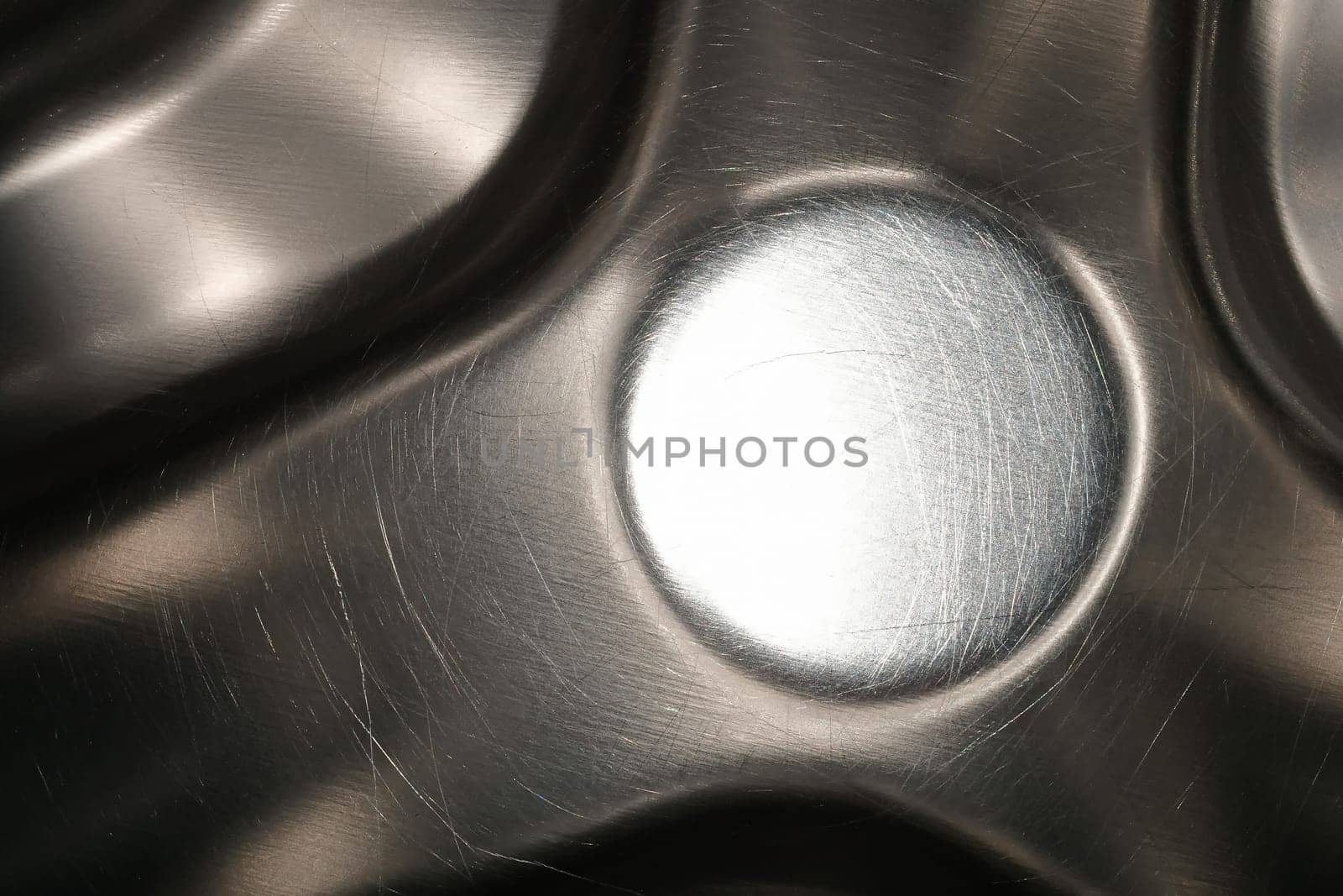 washing machine drum in a macro view