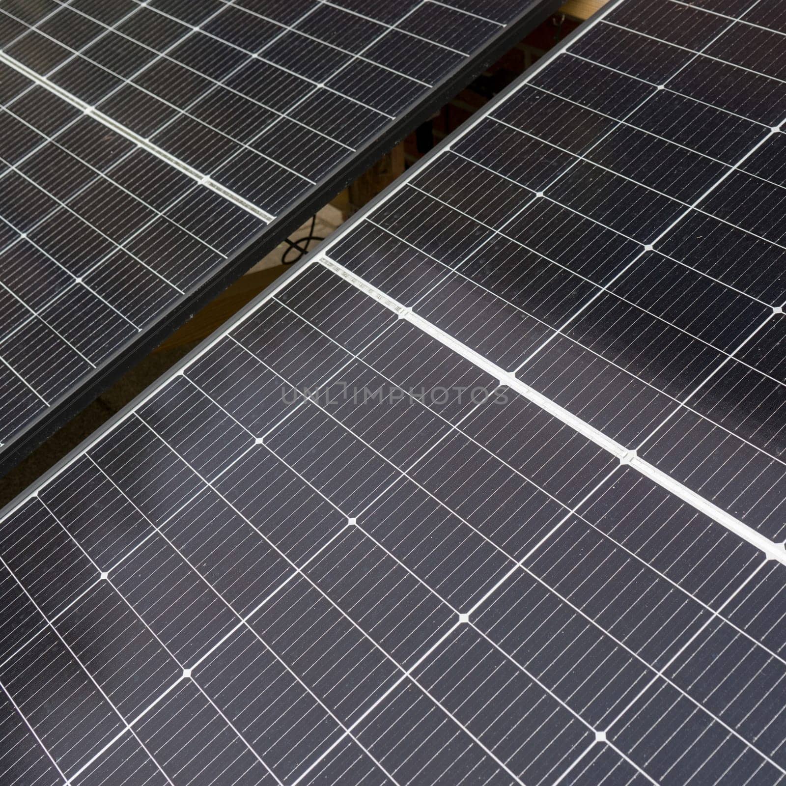 Detailed shot of a solar panel